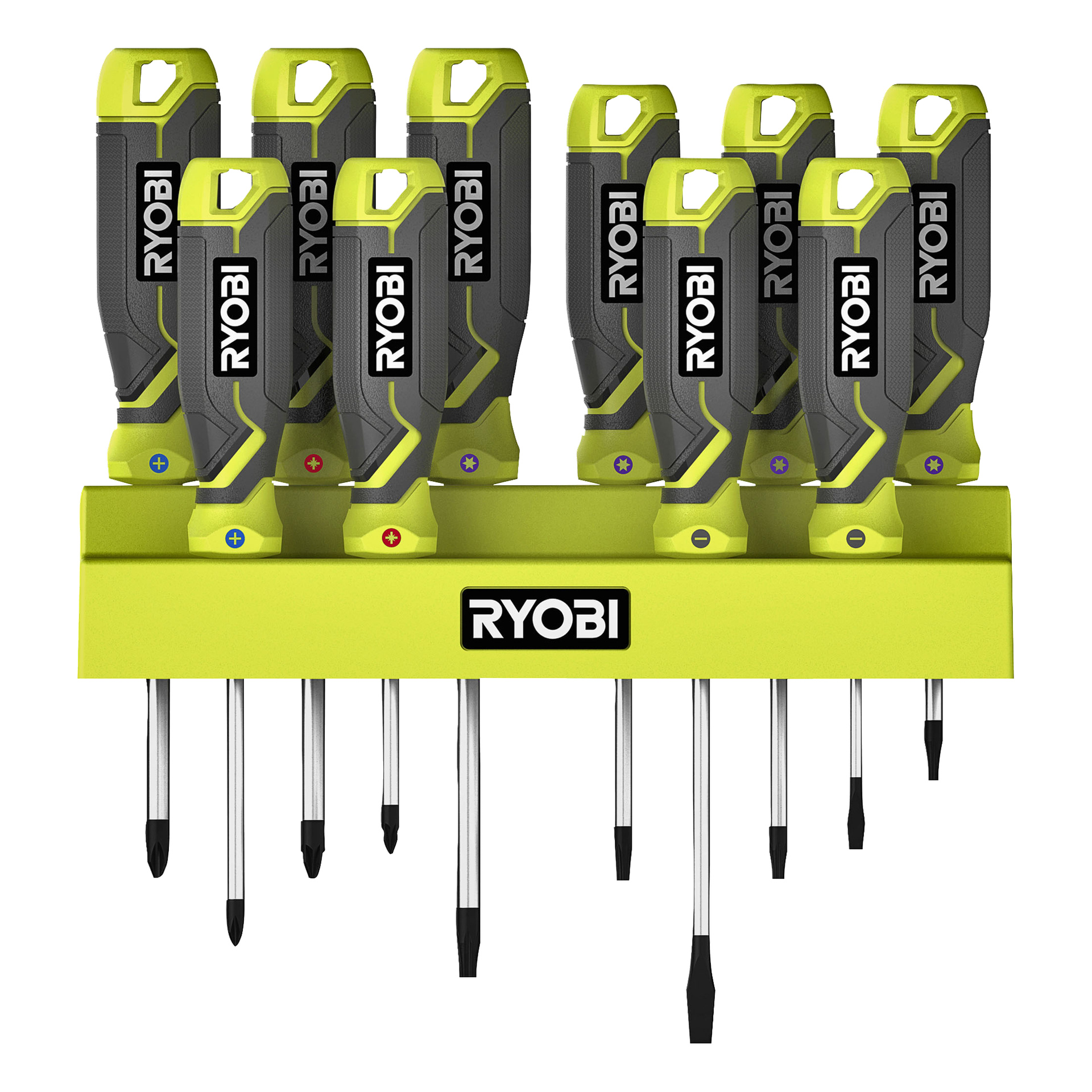 RYOBI Steckschlüssel-Set mit 1/4 Ratsche, 9-tlg. | Ryobi