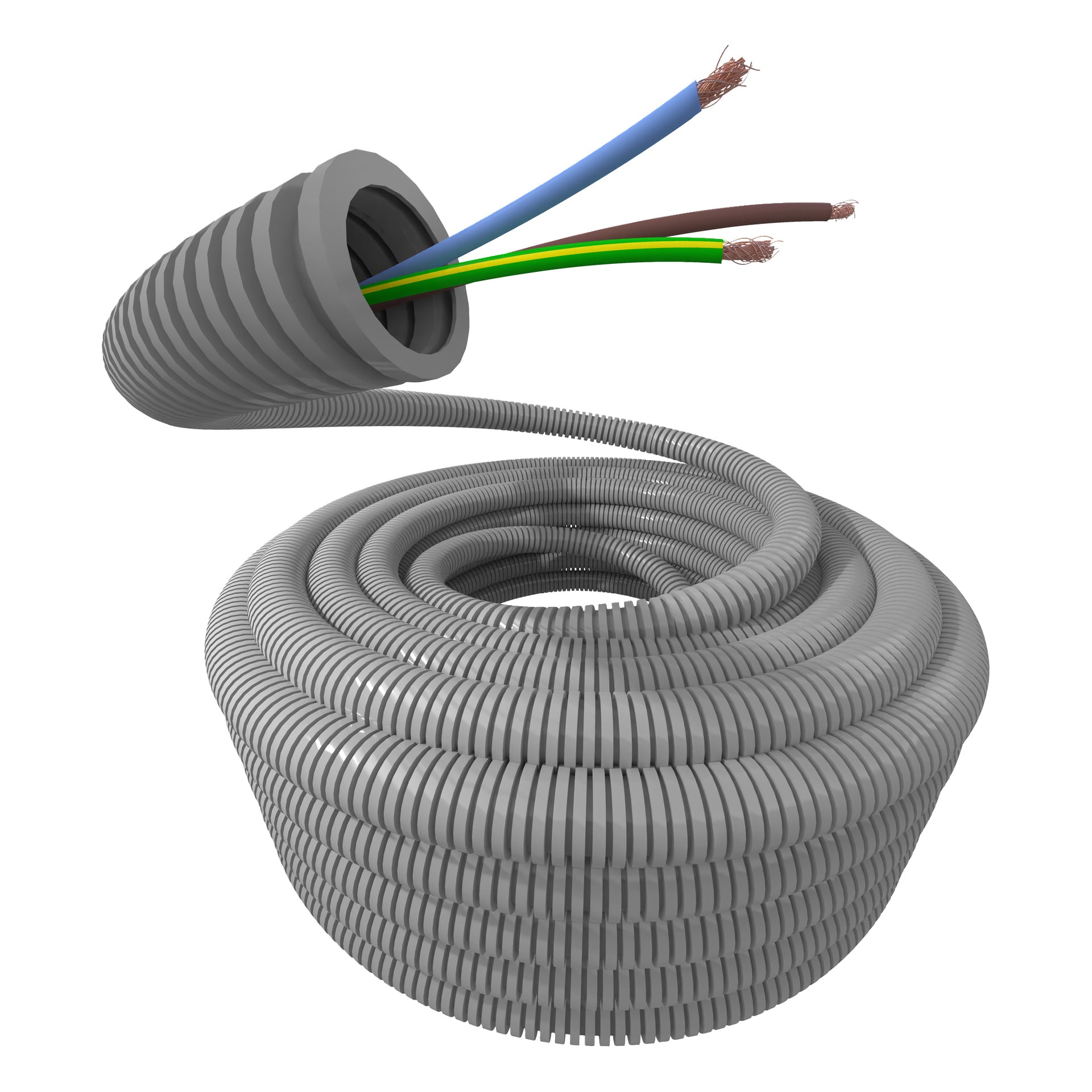Fleksibel slange med kabel FQ3G1,5 16 mm 25 m | Profiflex | Jula