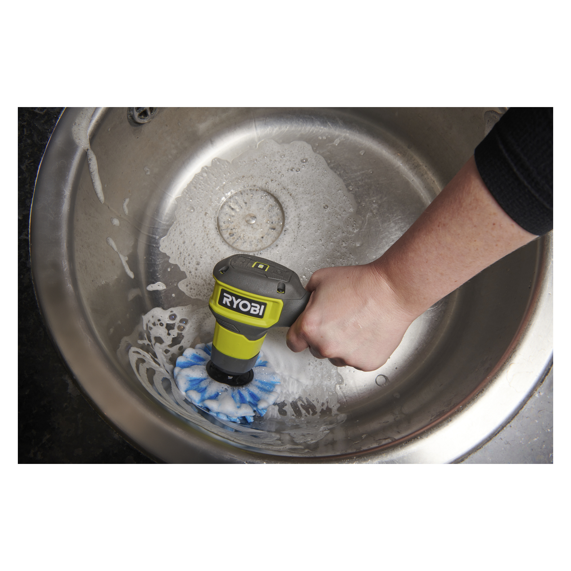 Rengjøringsbørste Ø110 mm | Ryobi USB Lithium RACLRS110 | Jula