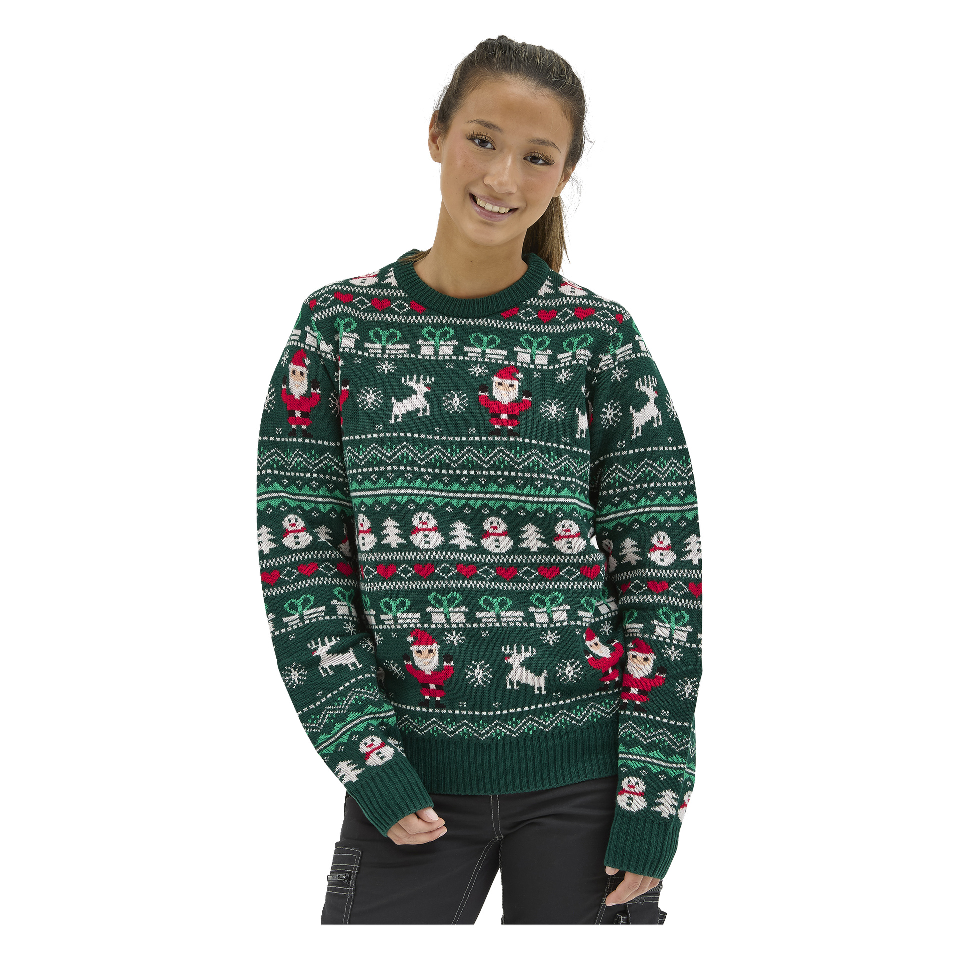 Strikket julegenser L | Bluewear | Jula