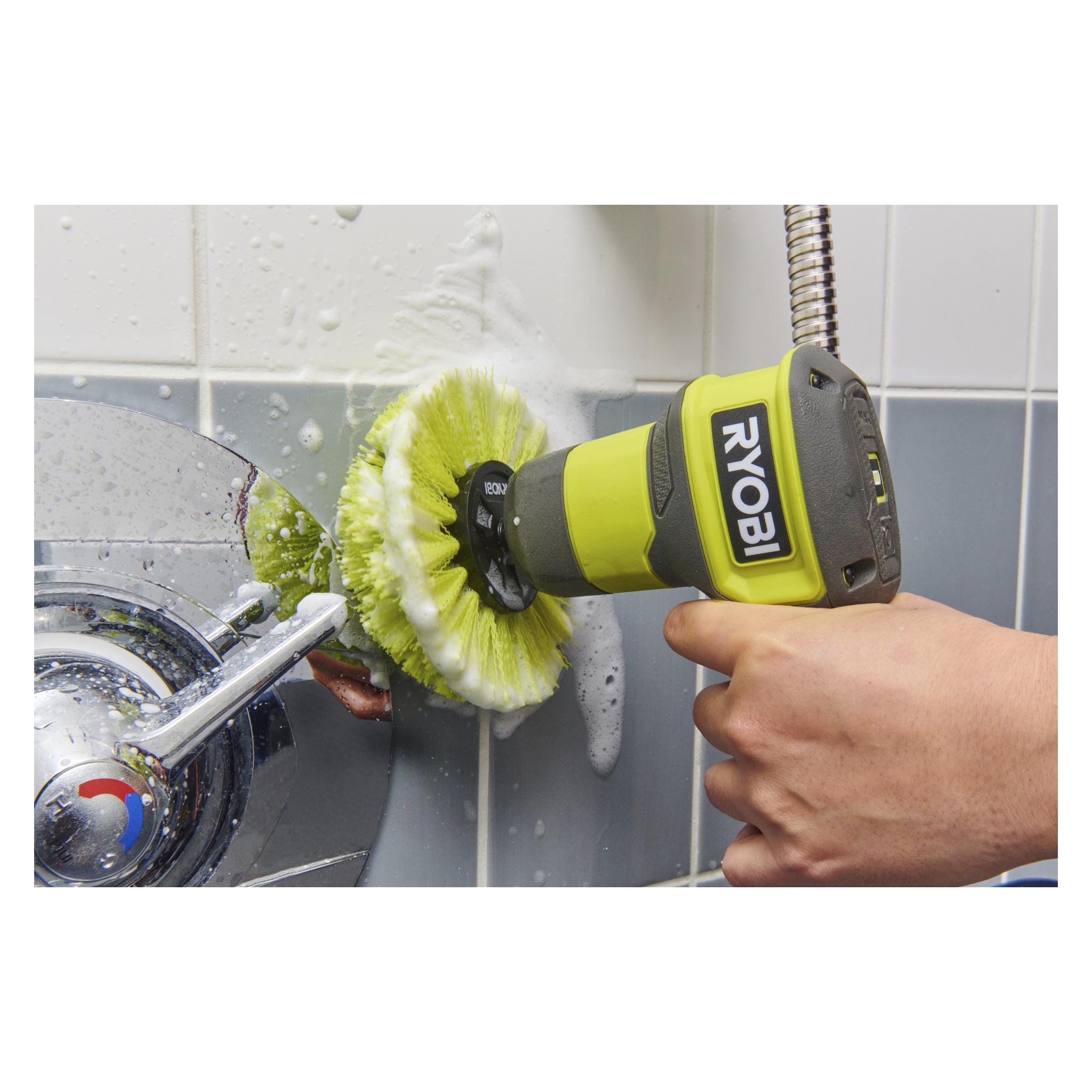 Rengöringsborste Ø110 mm | Ryobi USB Lithium RACLRM110 | Jula