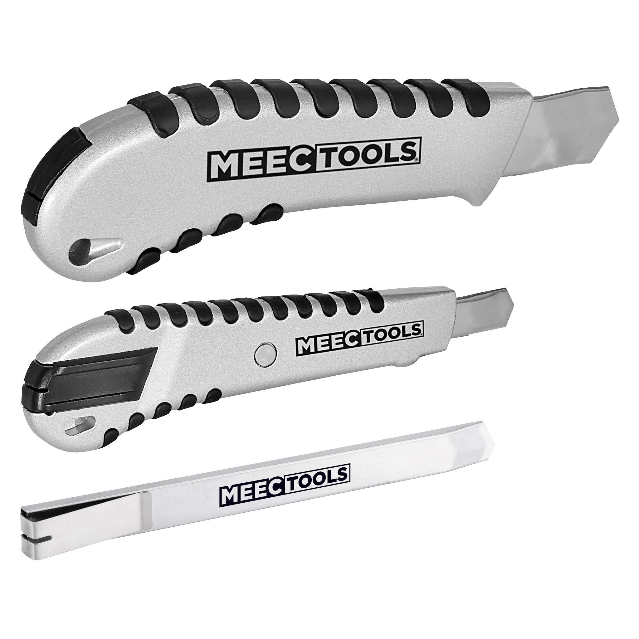 Cutter-Set Mit Gummierter Griffzone, Rostfreiem Stahl, Klingenvorschub & Abbrechvorrichtung