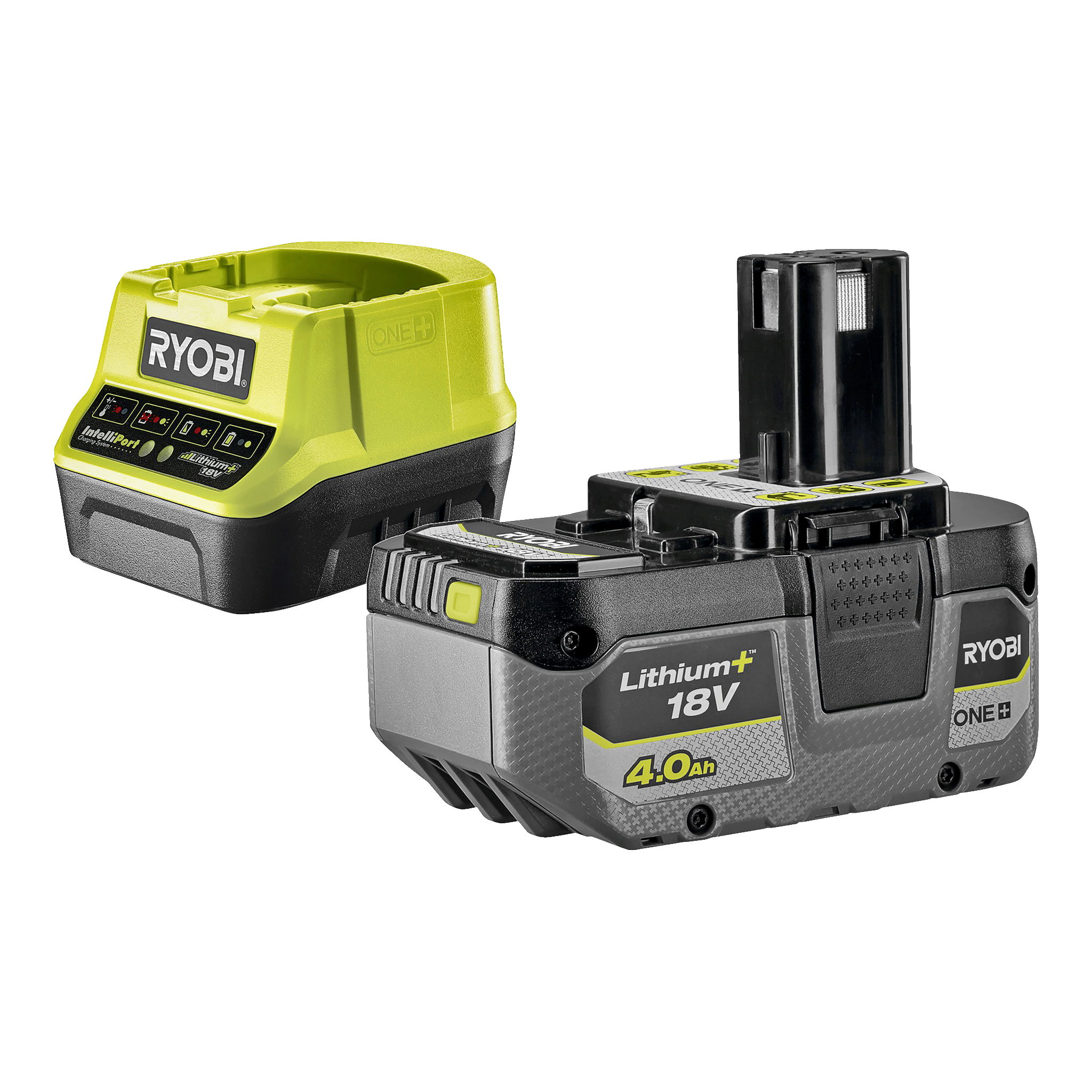 Batteri + batterilader 18 V 4,0 Ah