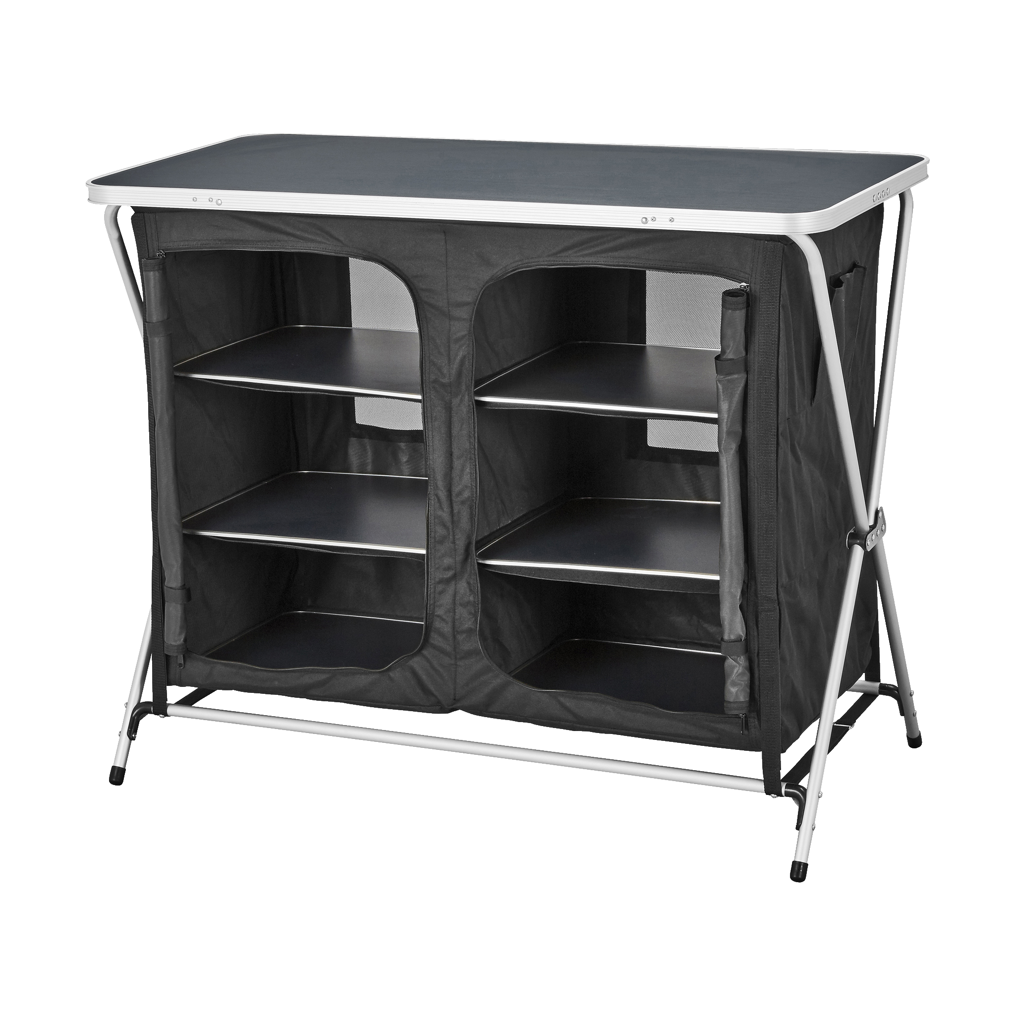 Campingskap 8 deler 110x89x53,5 cm
