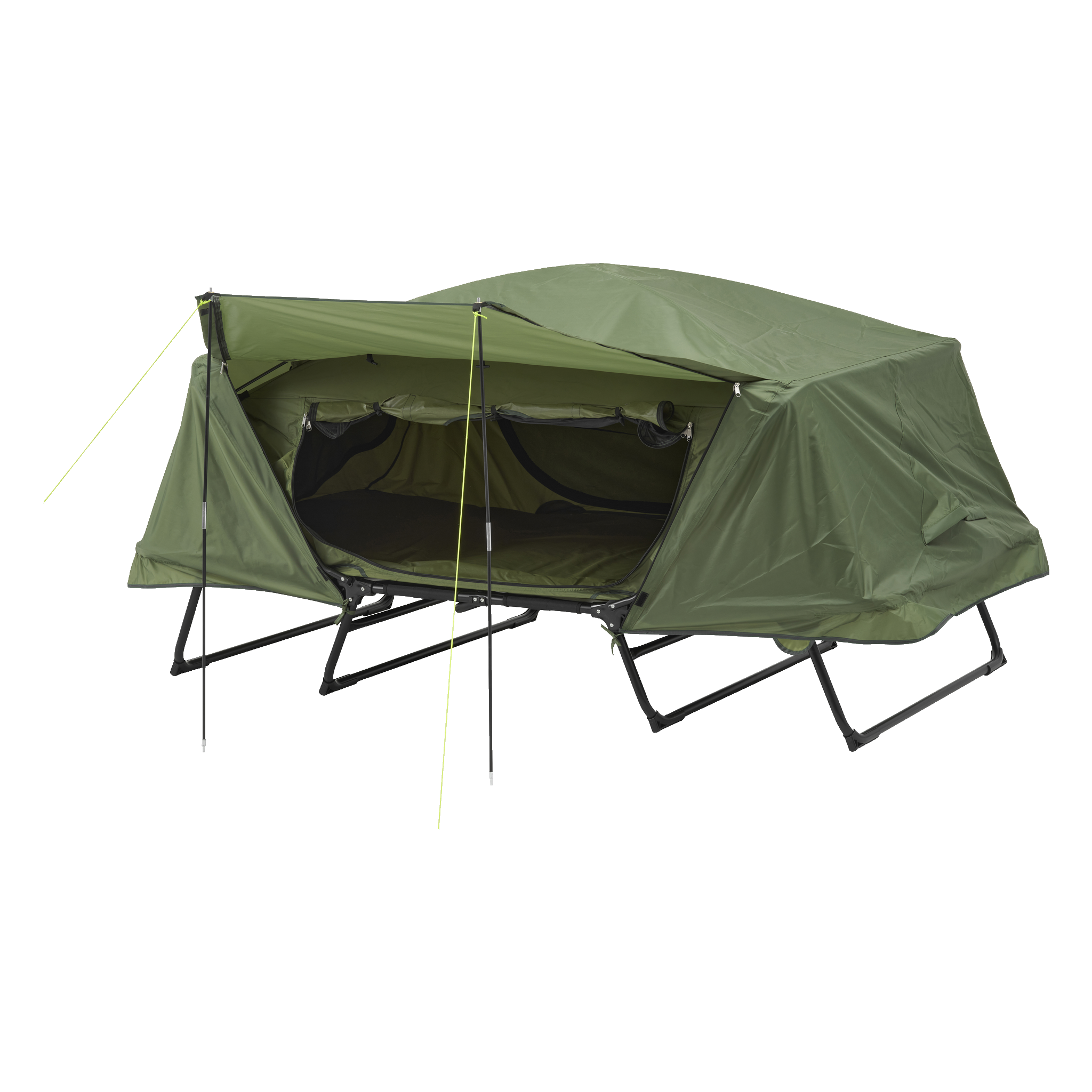 Campingsäng med tält 215x125x110 cm