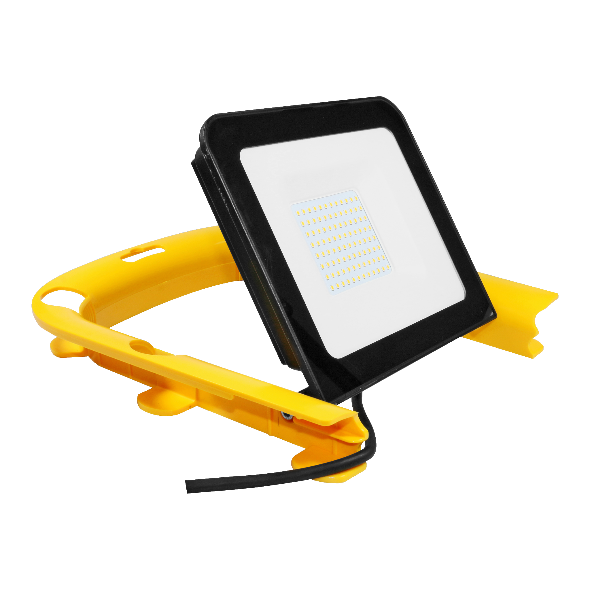 Arbetslampa LED 6000 lm 50 W IP65 Anslut (129)499.-Två effektlägenStativ med praktiskt handtagMed kabelvinda