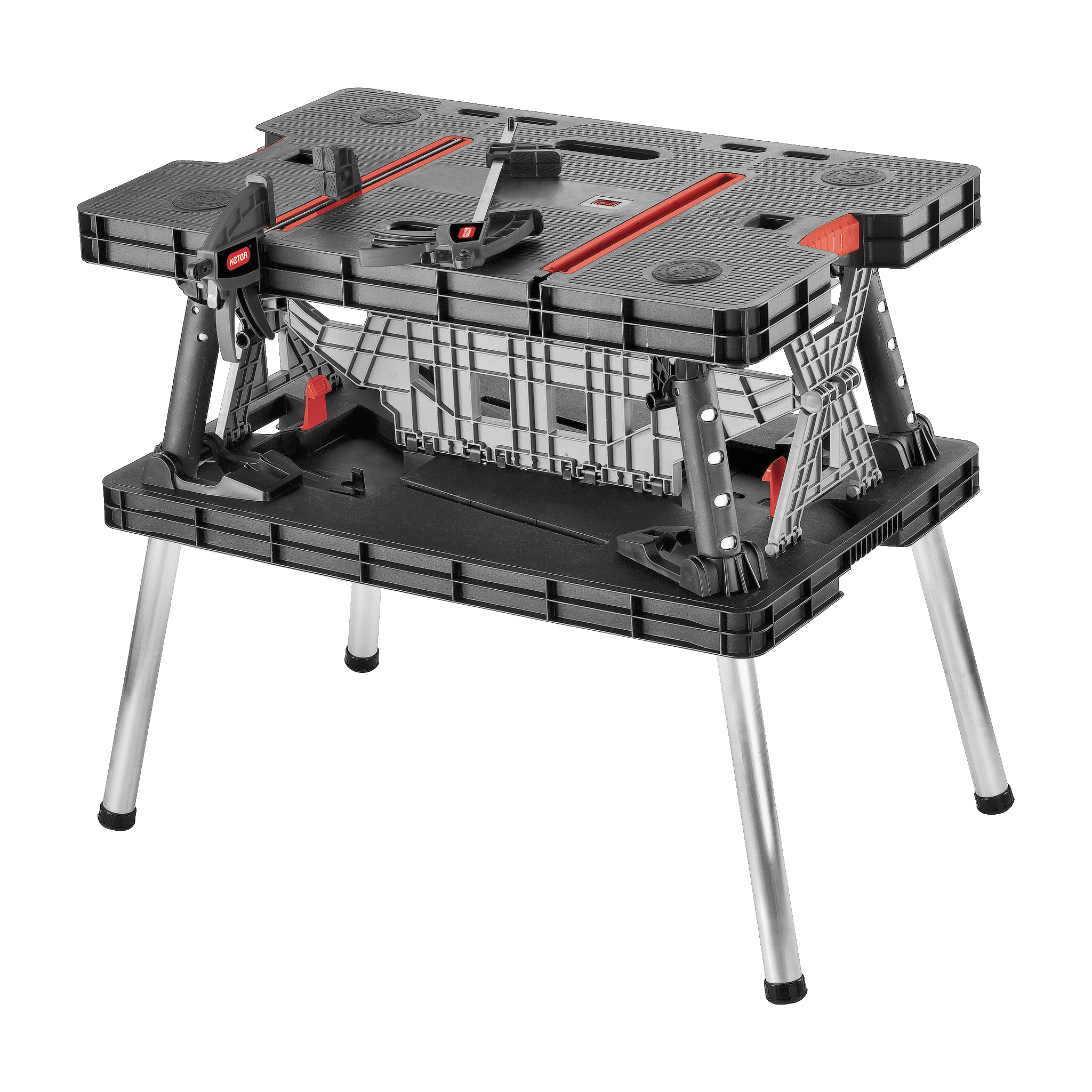 Sammenleggbar arbeidsbenk 85x76x55 cm
