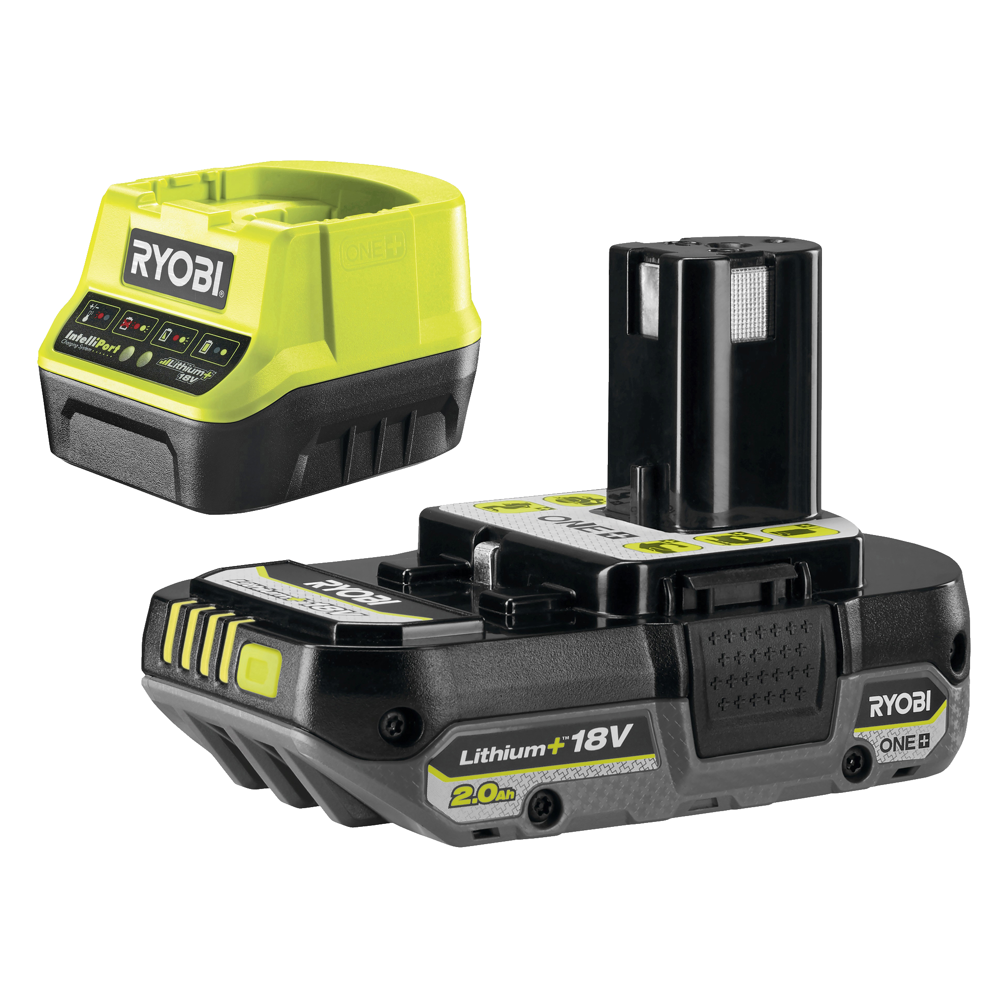 Batteri + batterilader 18 V 2,0 Ah