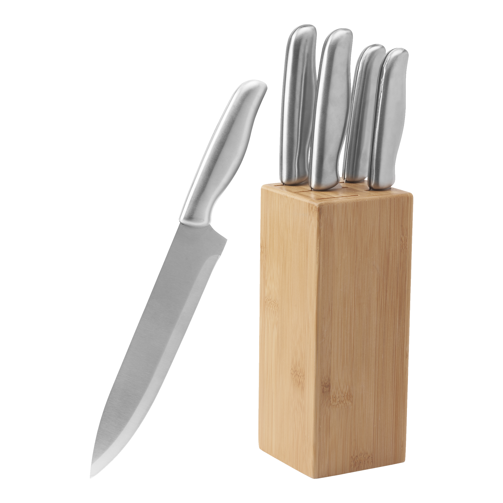 Knivar + knivblock 5 delar
