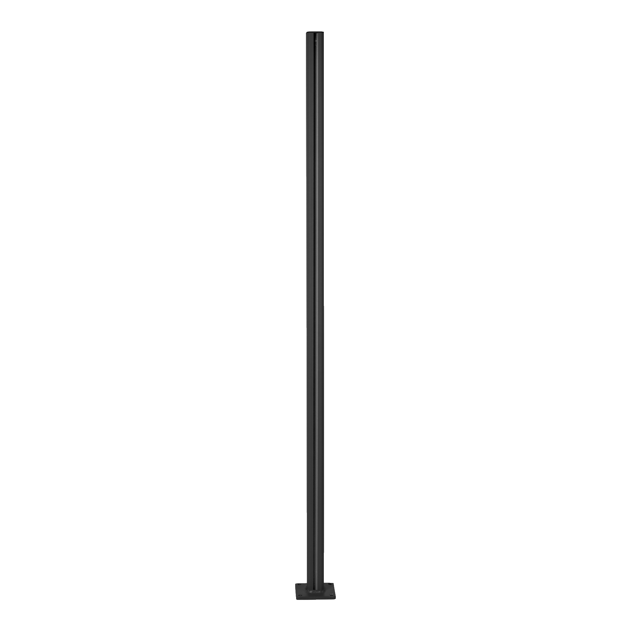 Hörnstolpe för glasräcke 168 cm 90°