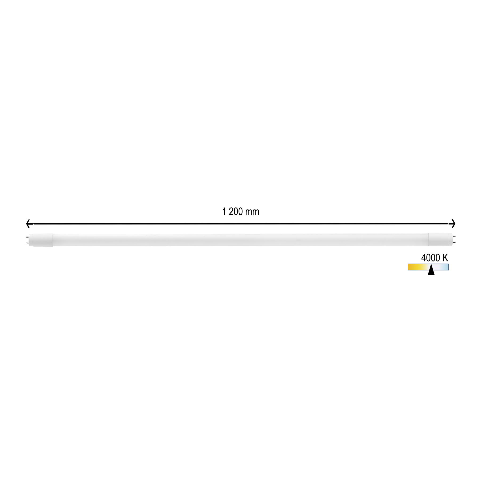 Lysrør T8 LED 120 cm 18 W 2160 lm