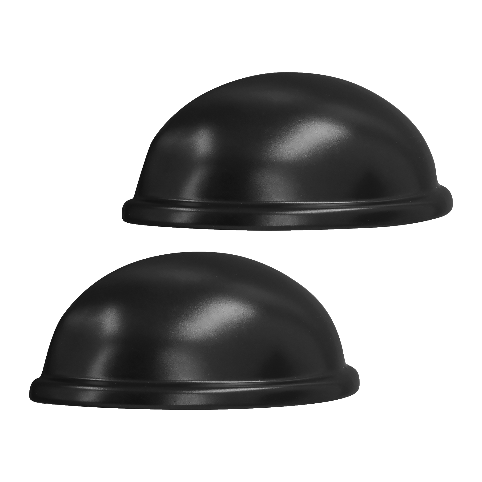 Skålhåndtak, svart 2-pk 64 mm