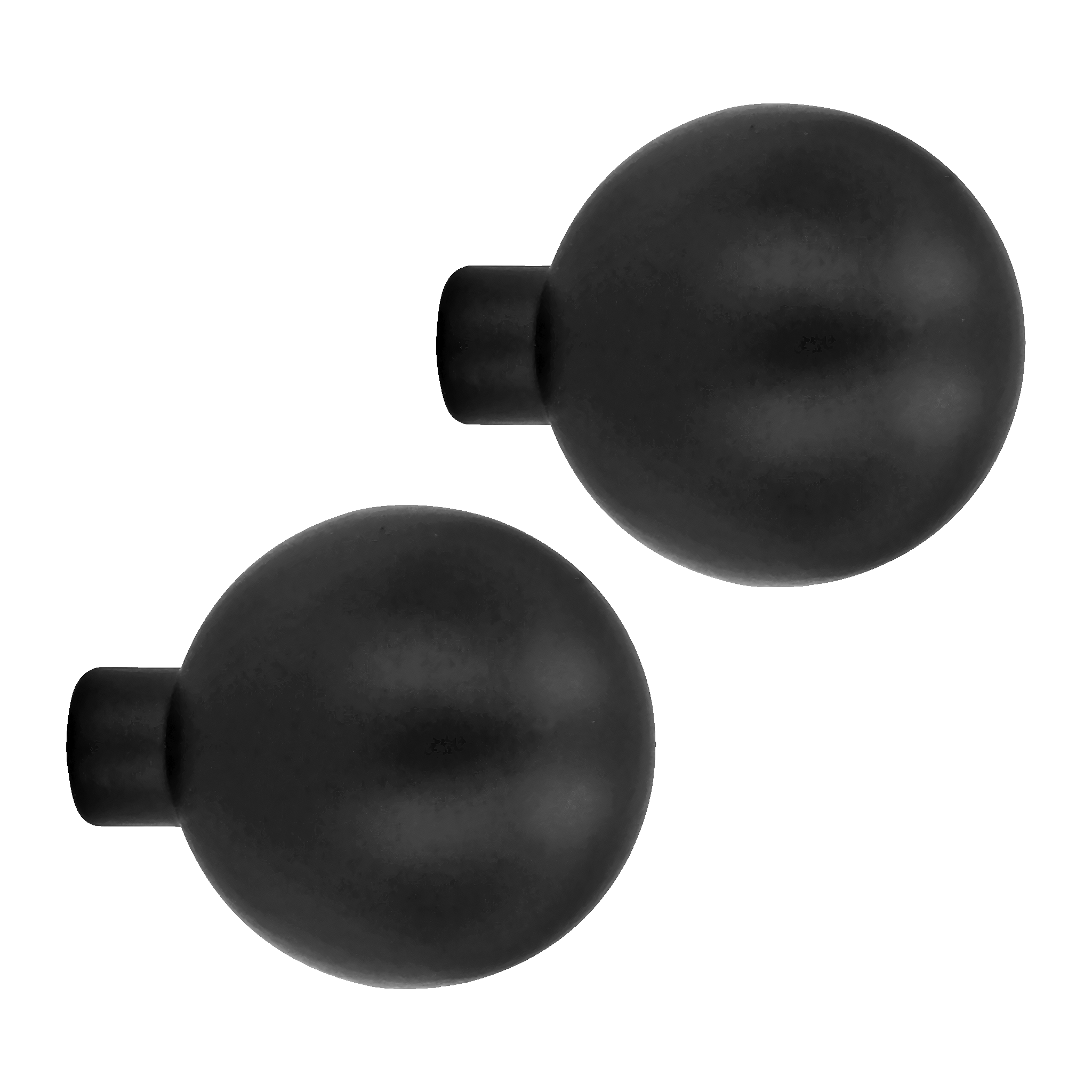 Knopp, svart 2-pk Ø24 mm