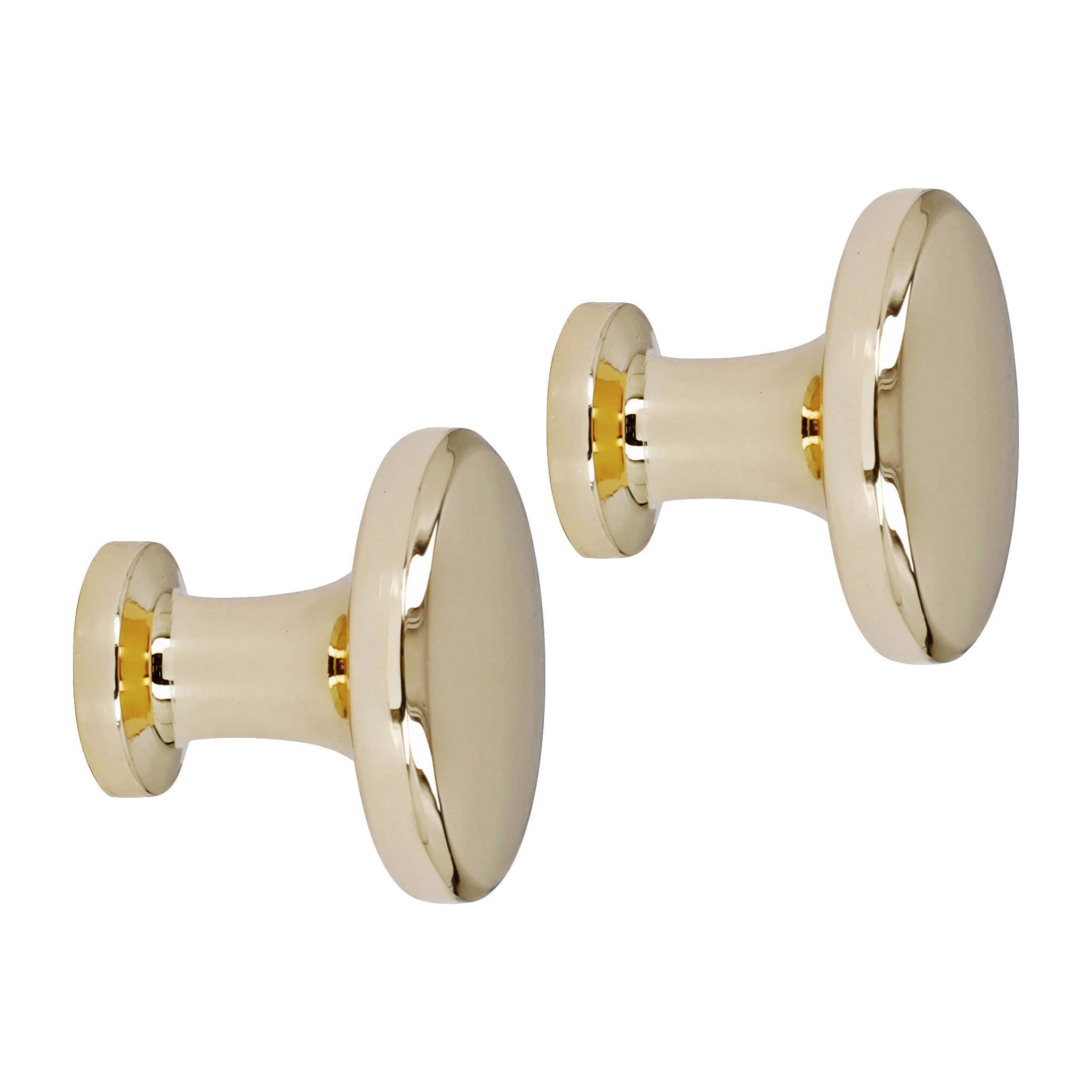 Knopp, guldfärg 2-pk Ø28 mm