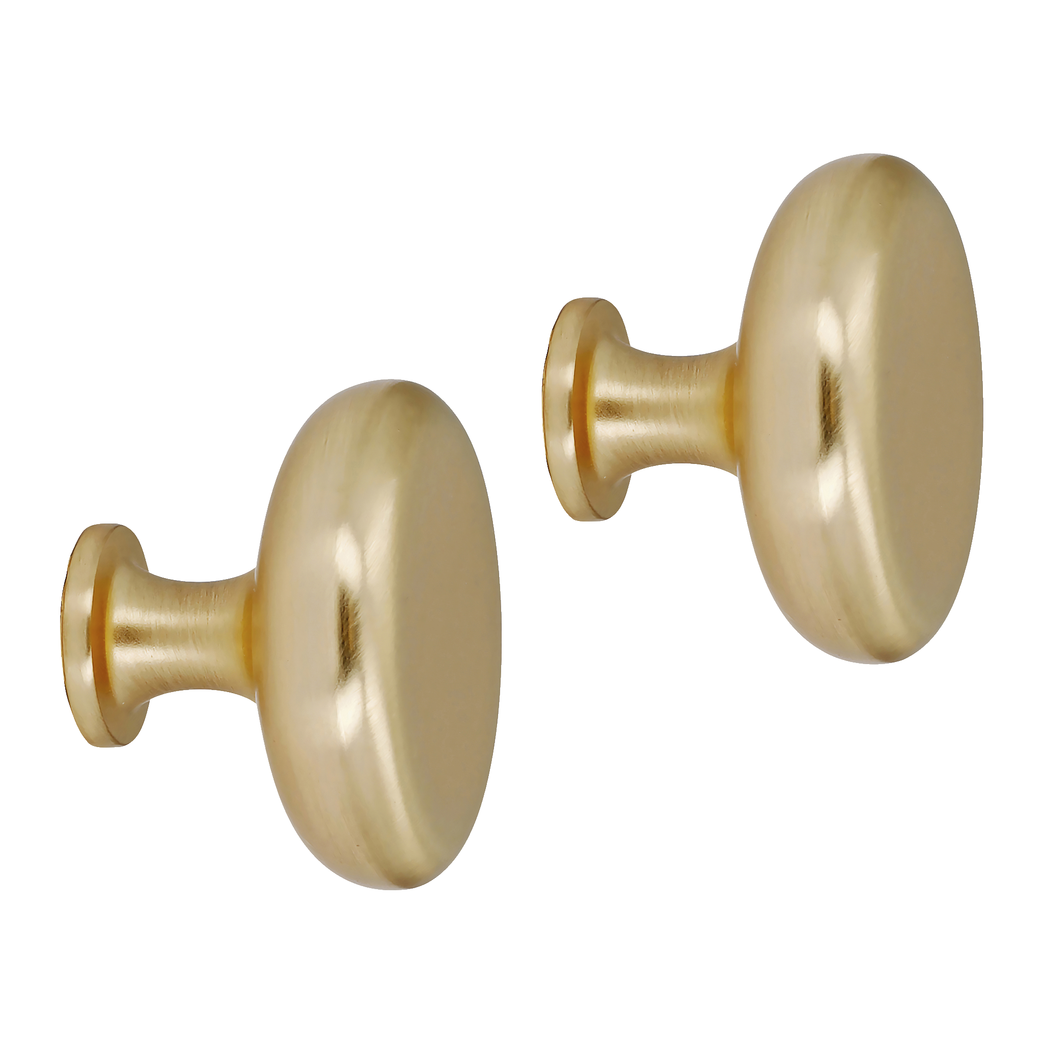 Knopp, guldfärg 2-pk Ø33 mm