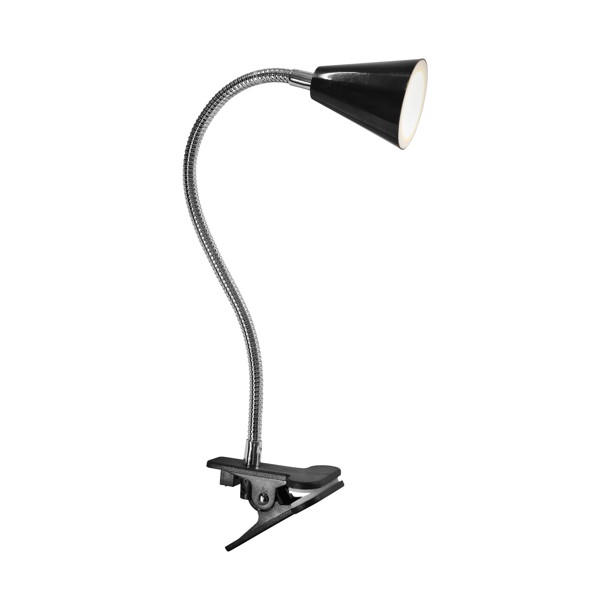 Klämspotlight LED 4 W 320 lm Anslut (79)149.- Formbar armKlämfäste Sladd med strömbrytare