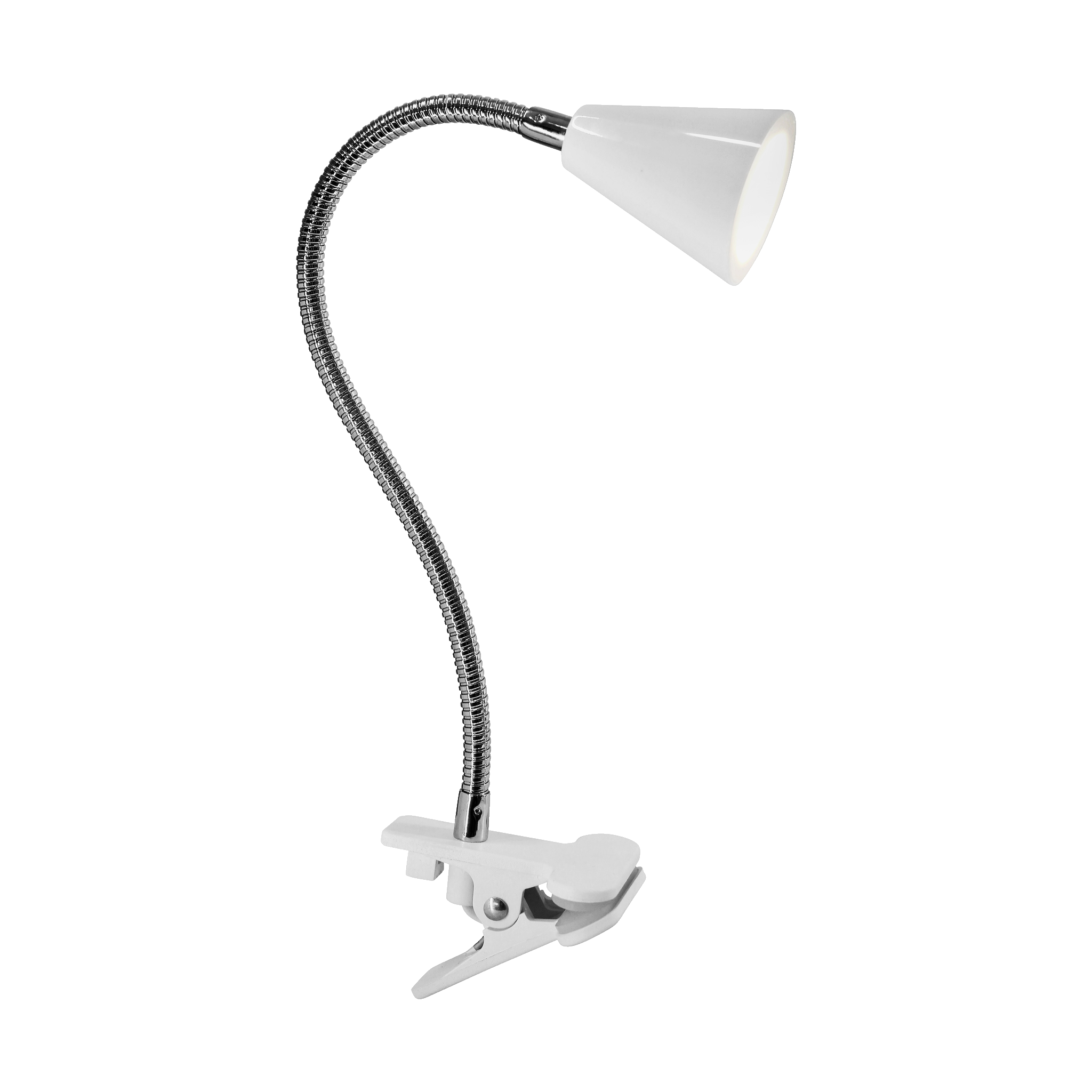 Klämspotlight LED 4 W 320 lm Anslut (75)149.-KlämfästeFormbar armSladd med strömbrytare