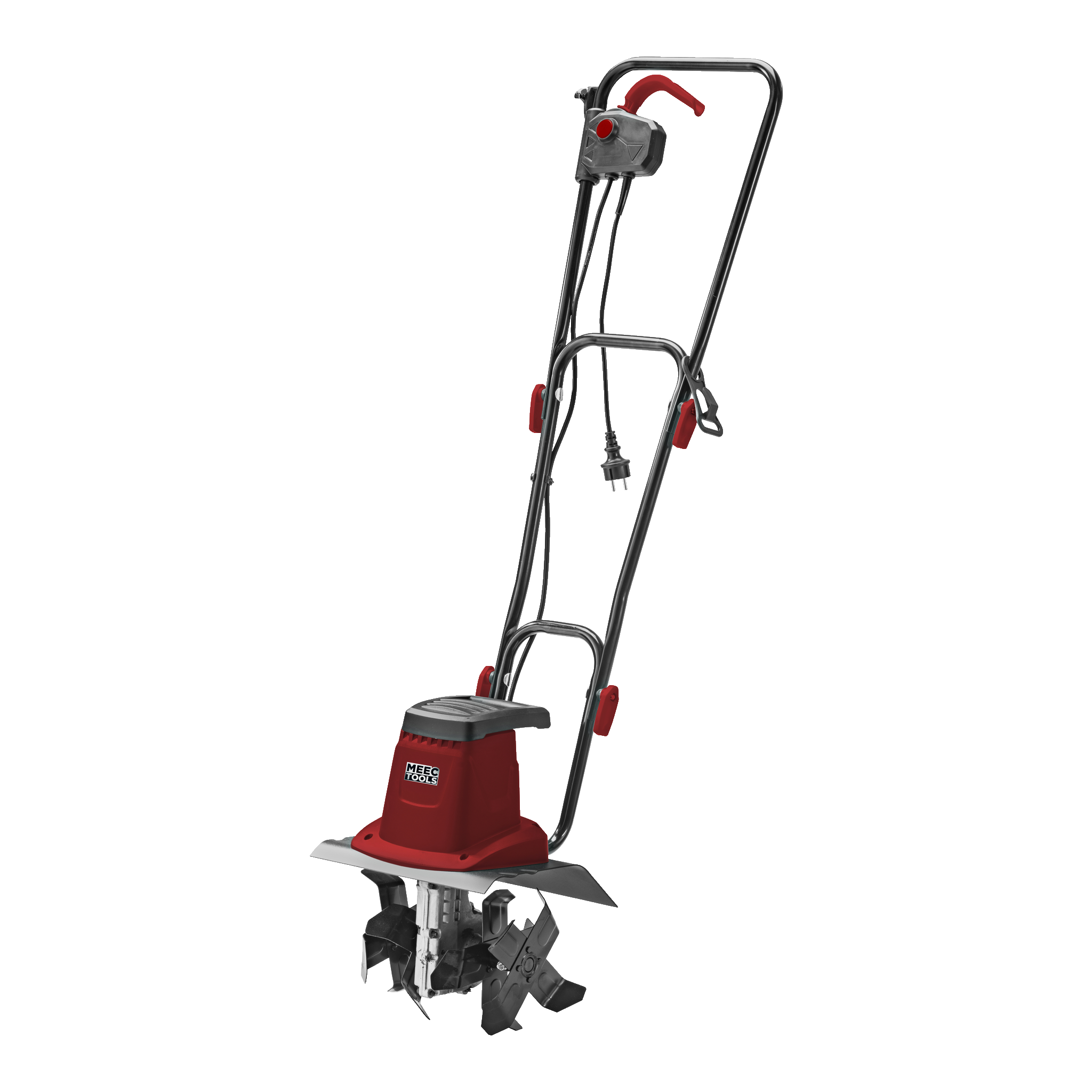 Elektrisk jordfräs 800 W 30 cm 230 V Meec Tools (223), Spara 500799.-Spara 500.-1 299.-Tidigare pris: 1 299Fyra knivar30 cm arbetsbreddFällbart handtag