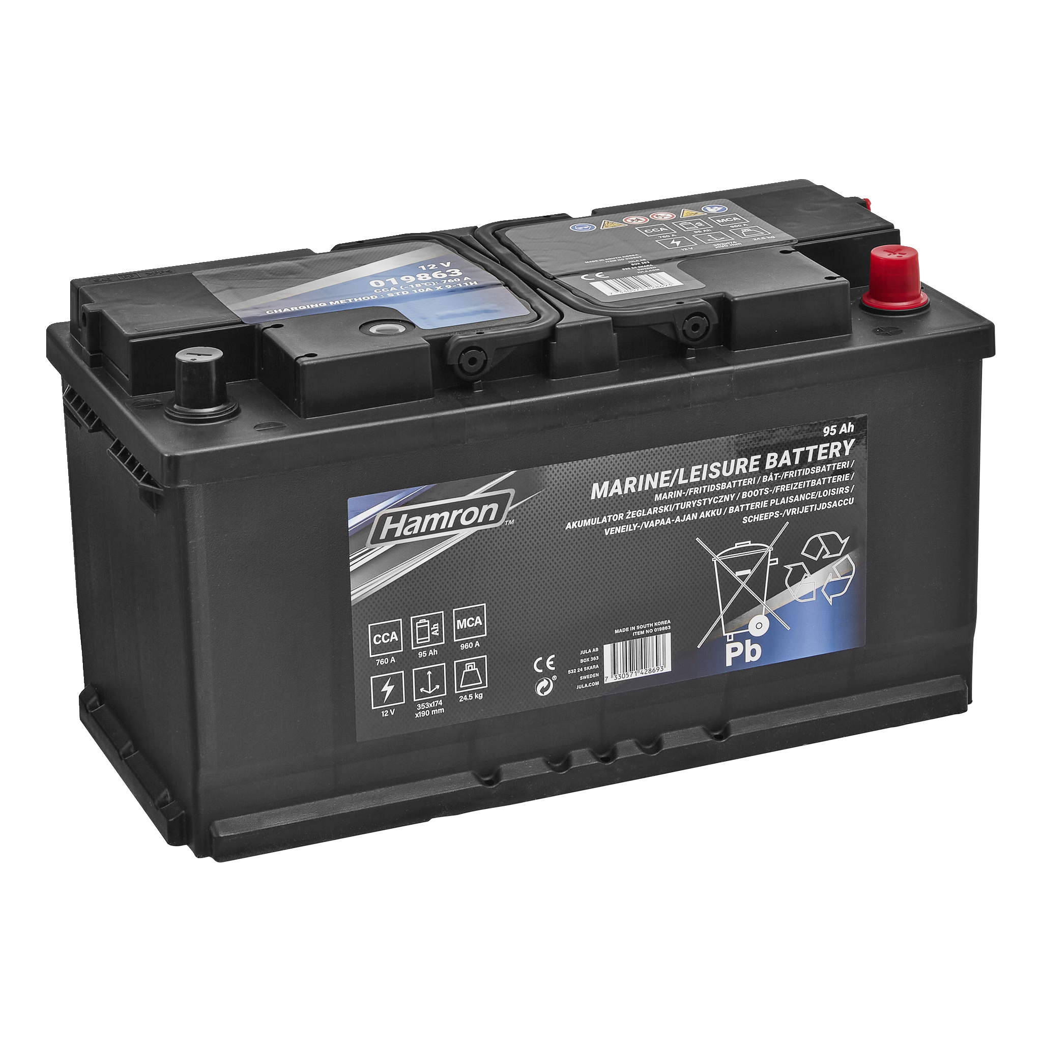 Marin-/fritidsbatteri 95 Ah