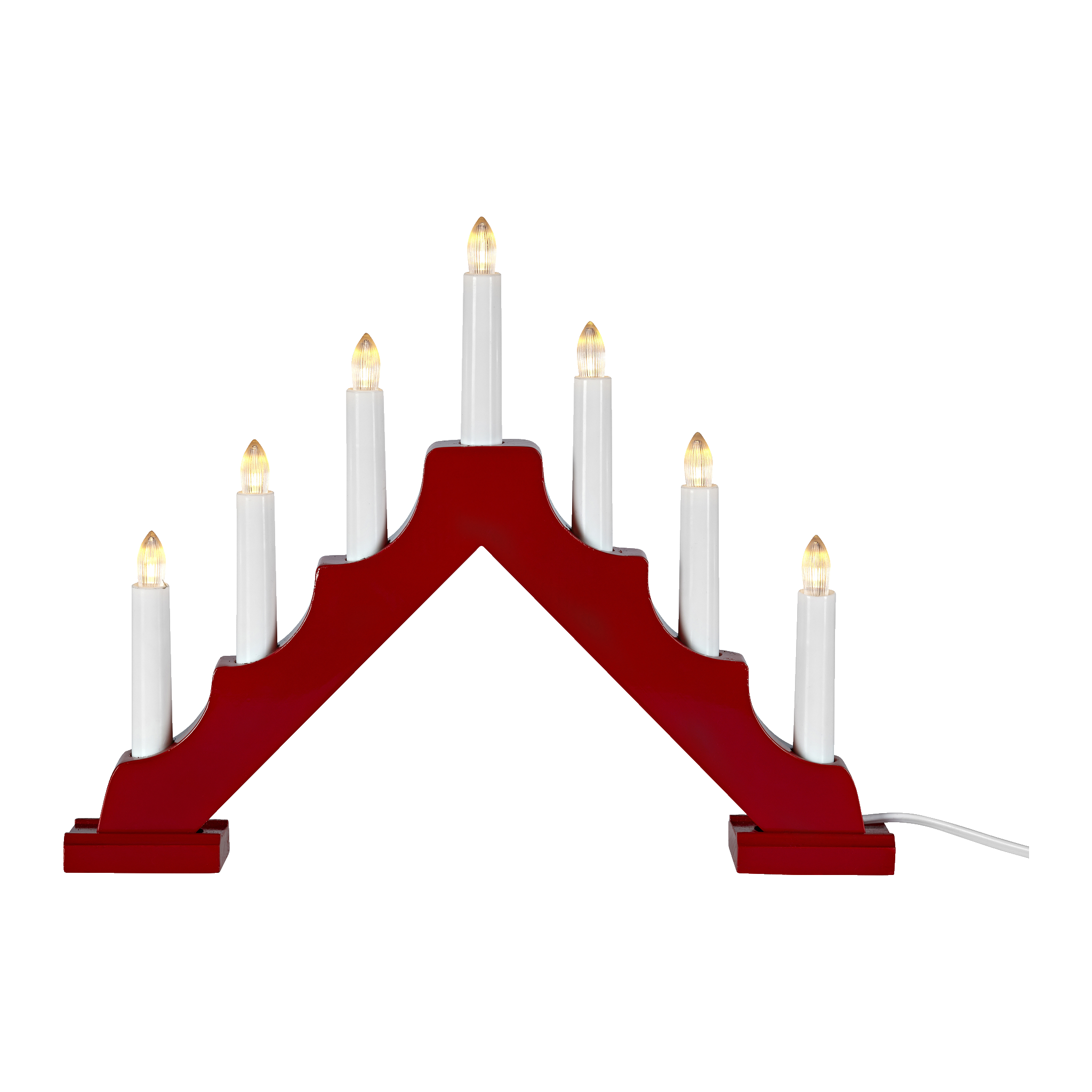 Klassisk adventslysestake LED 30 cm