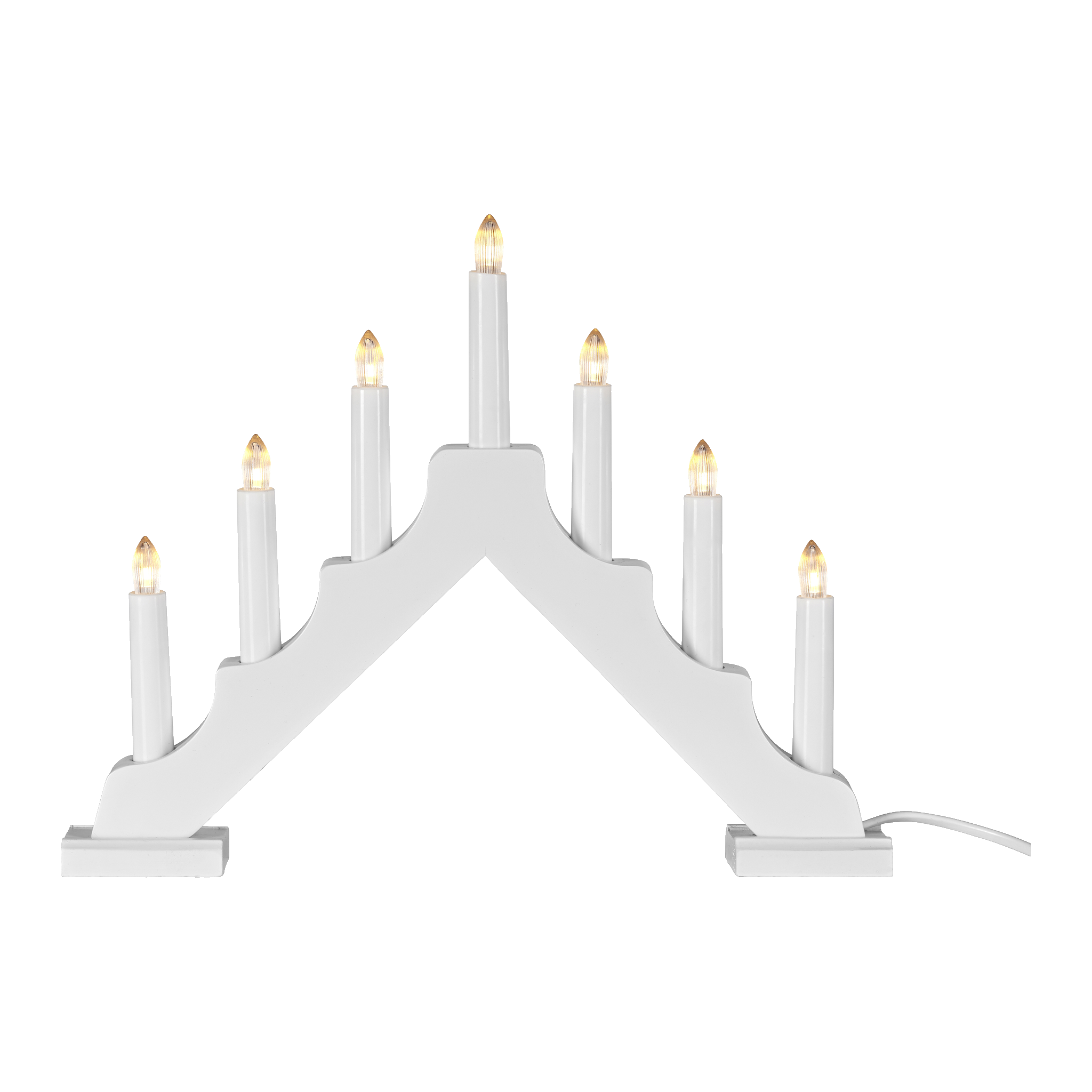 Klassisk adventslysestake LED 30 cm