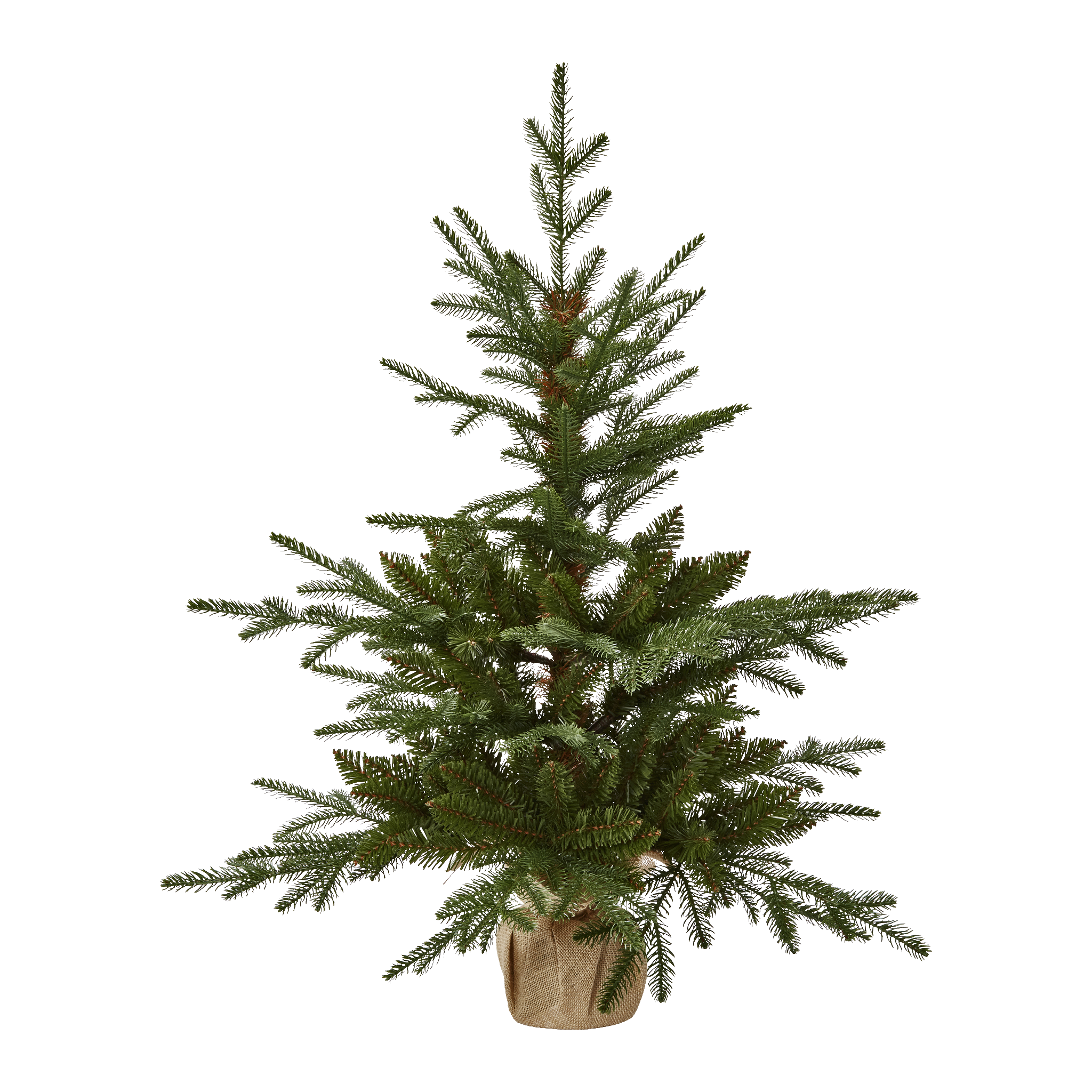 Lite juletre med dekket betongfot 90 cm