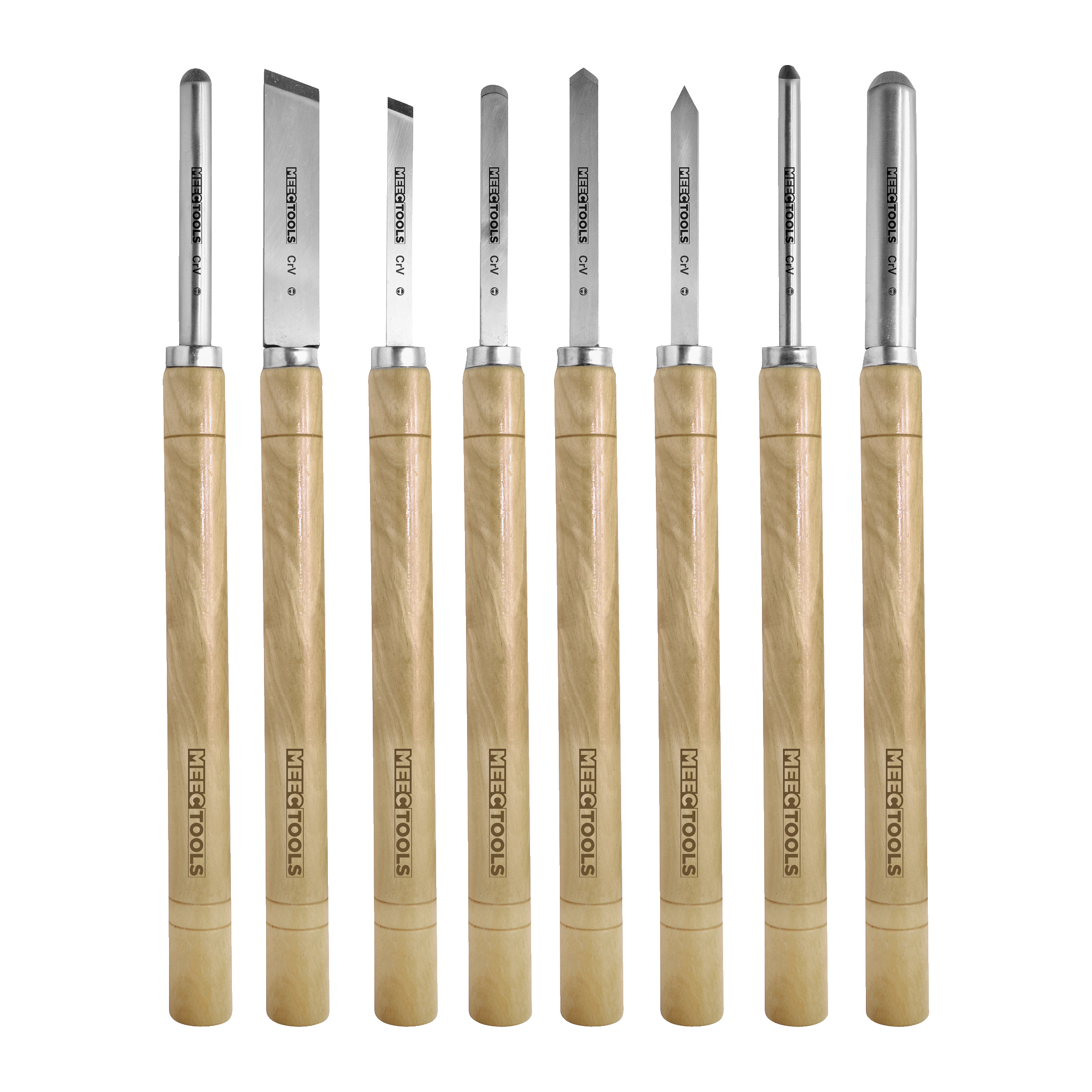 Dreiestålsett 8 deler 410 mm