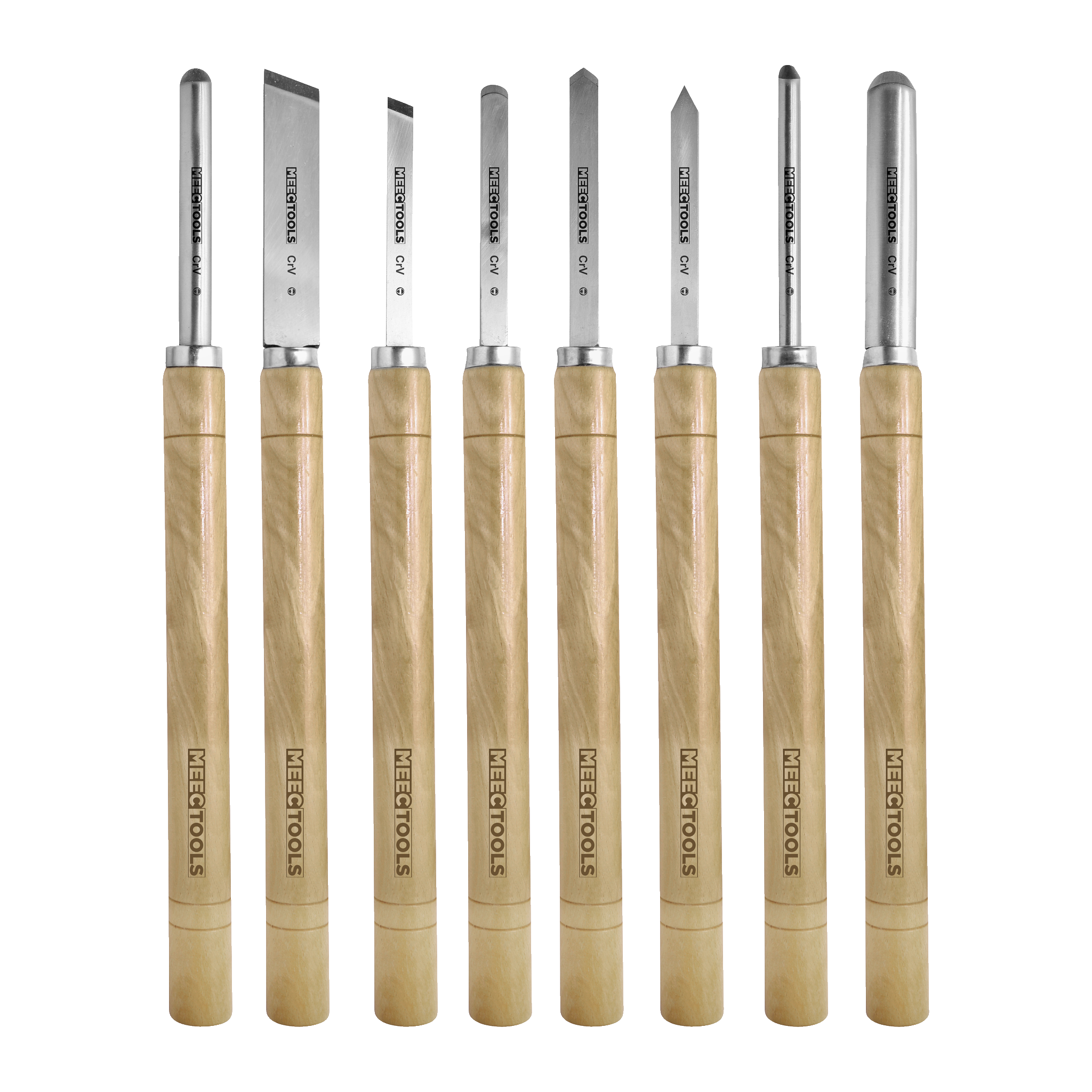 Svarvstålsats 8 delar 410 mm