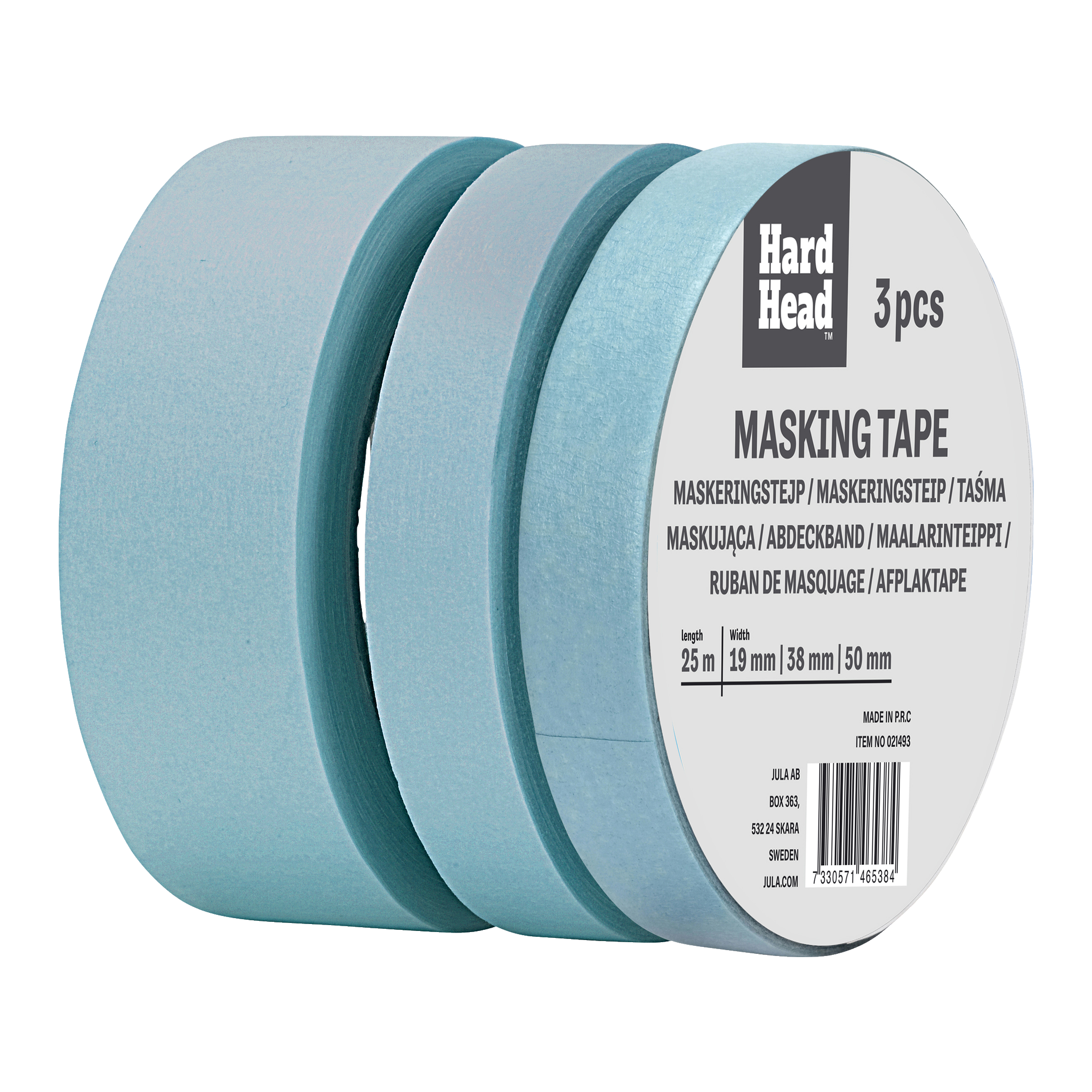 Maskeringstejp 3 delar 25 m