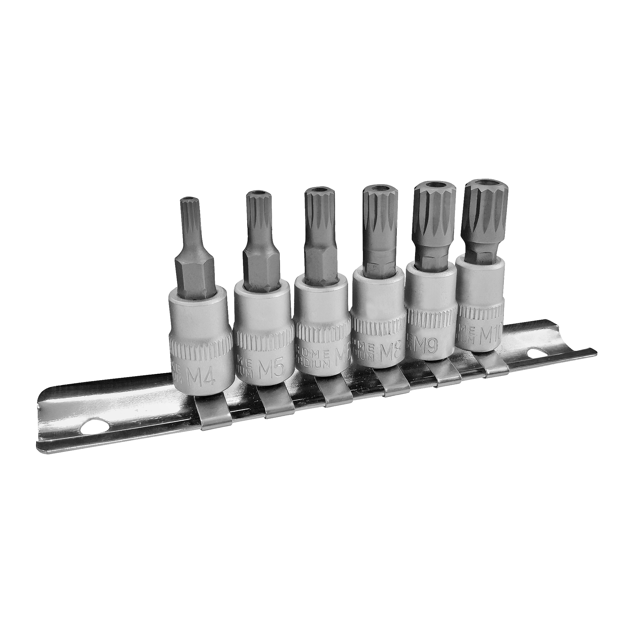 XZN-hylsor 6 delar 1/4"