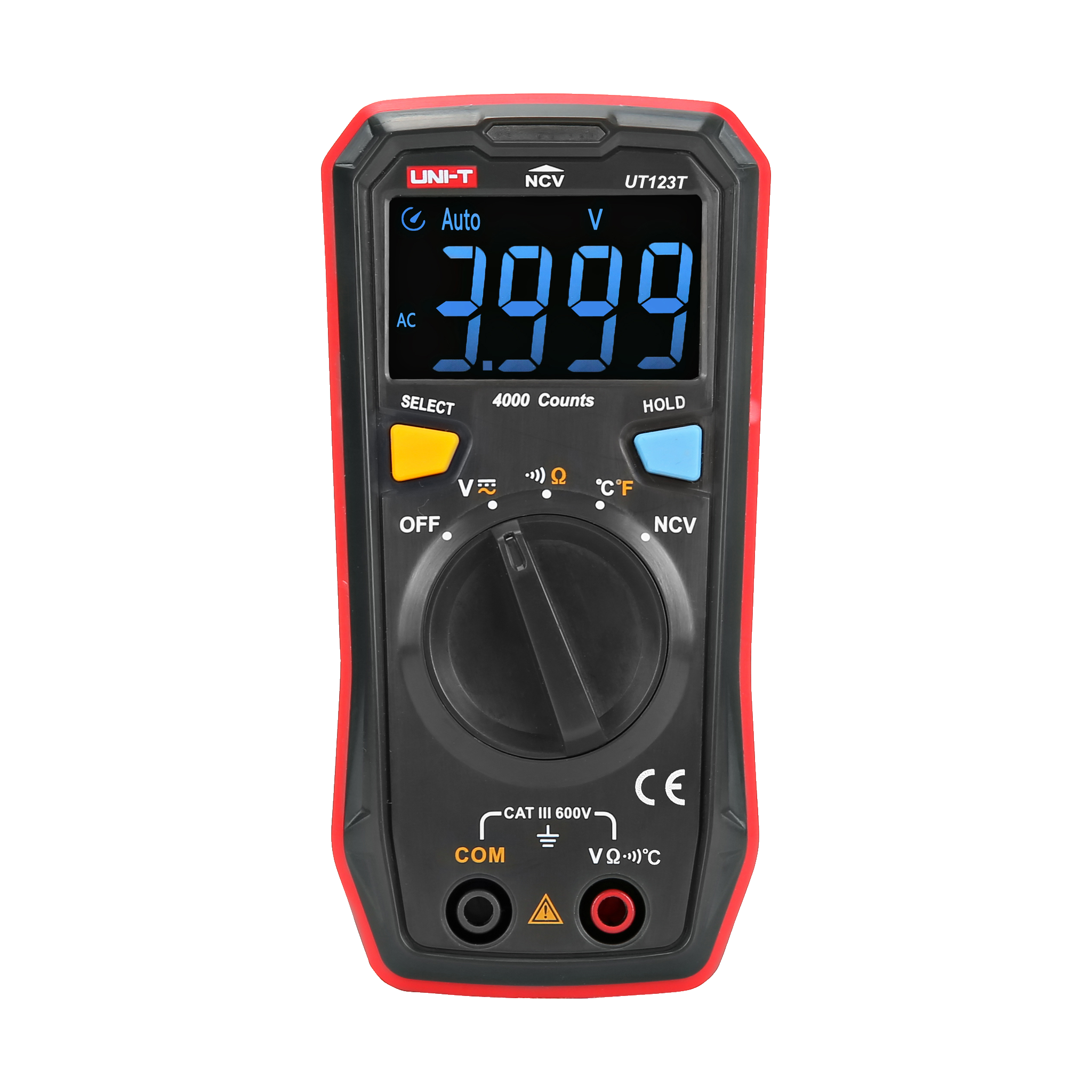 Multimeter Uni-Trend, UT123TUni-Trend | UT123T (177)249.-Kompakt modellLättavläst displayNCV-funktion