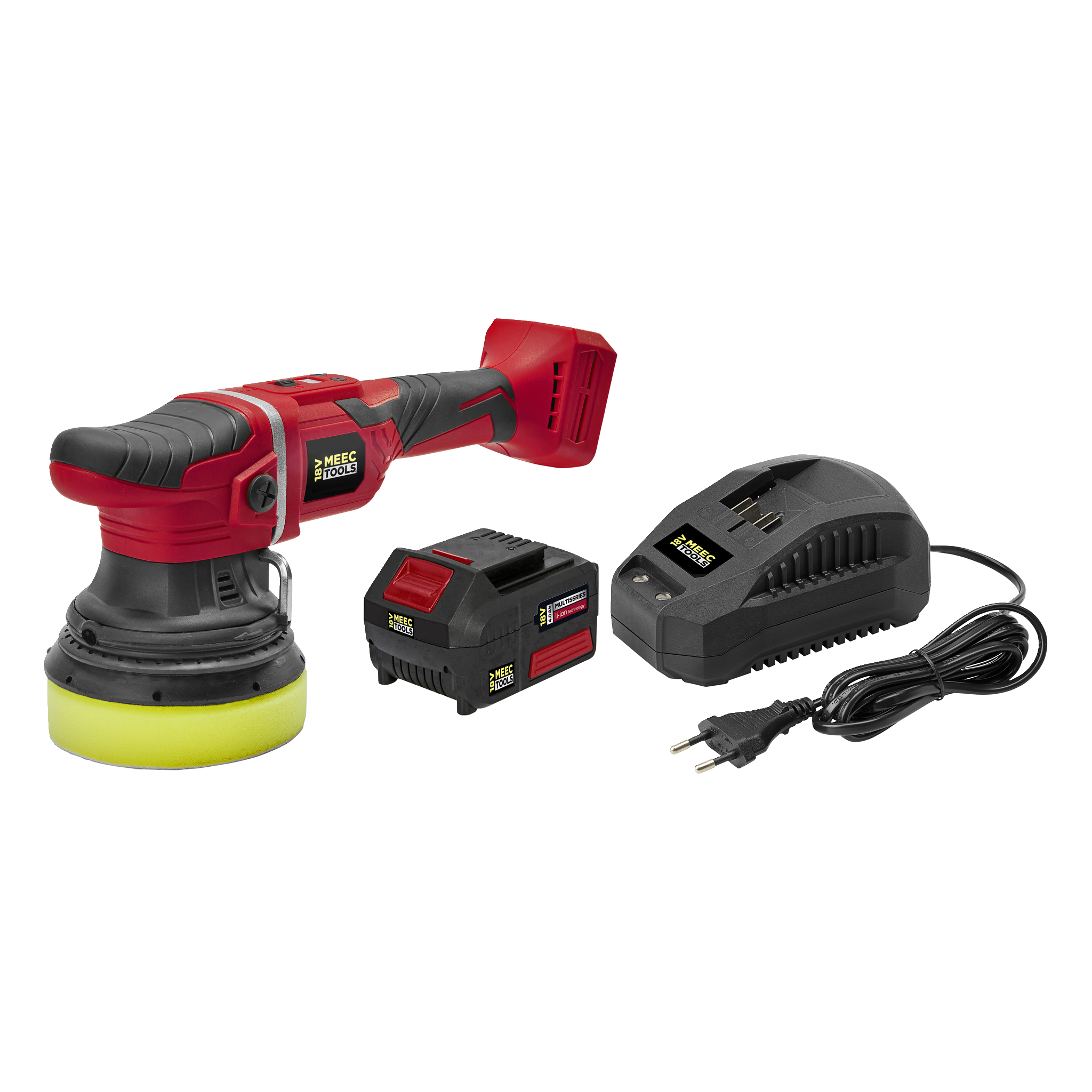 Oscillerande polermaskin Kit 18 V 4 Ah Ø125 mm