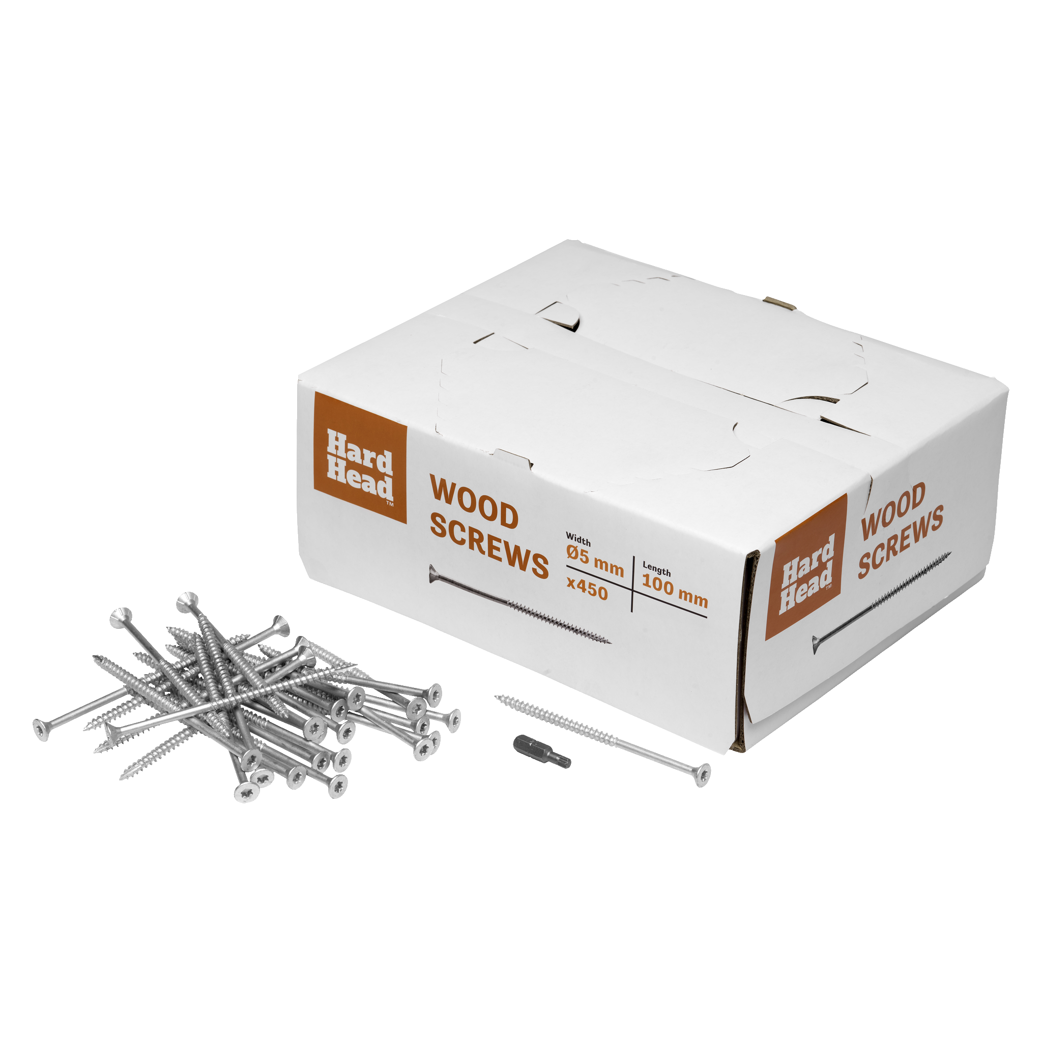 Treskruer 450-pk 5x100 mm