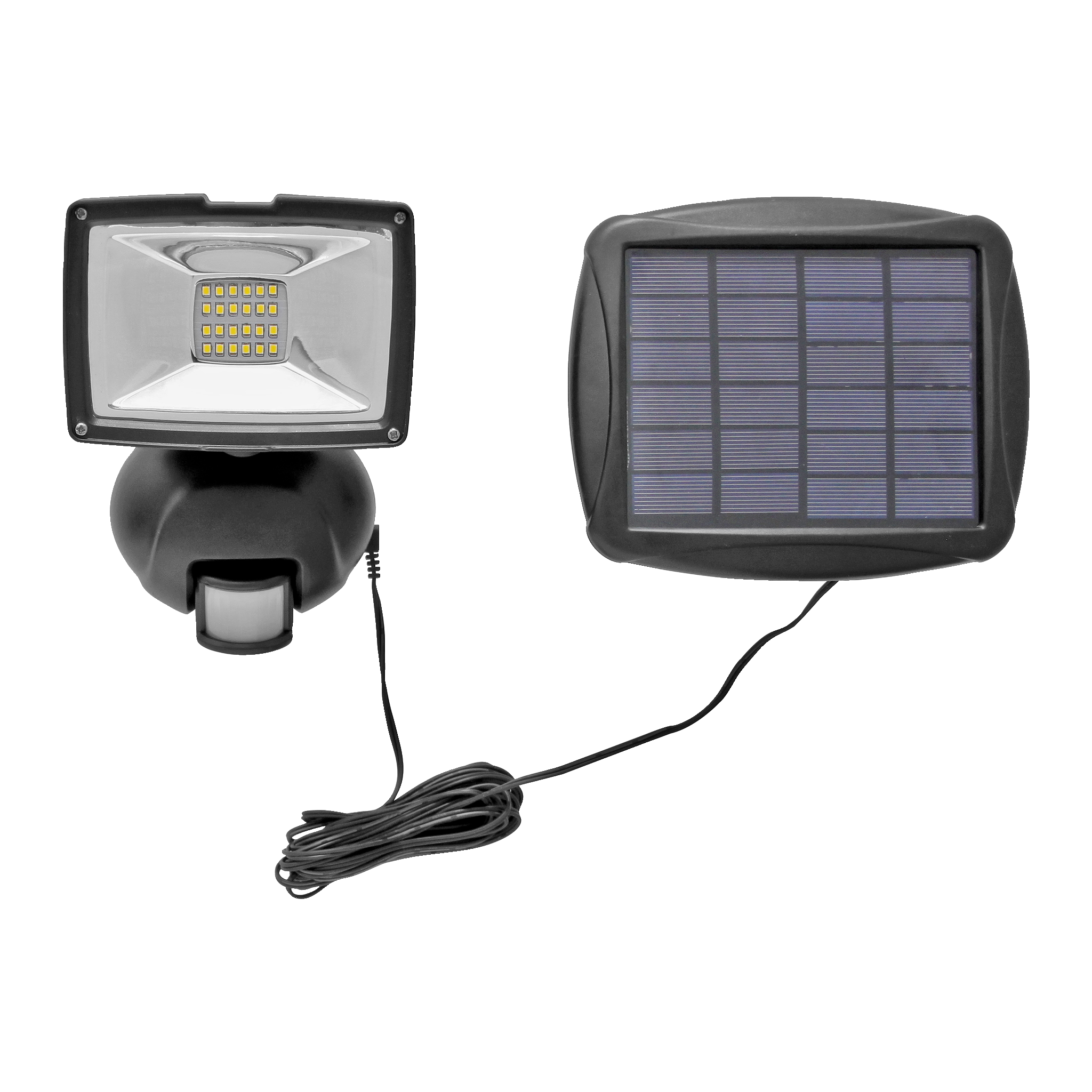 Solcellsstrålkastare med rörelsesensor LED 1000 lm