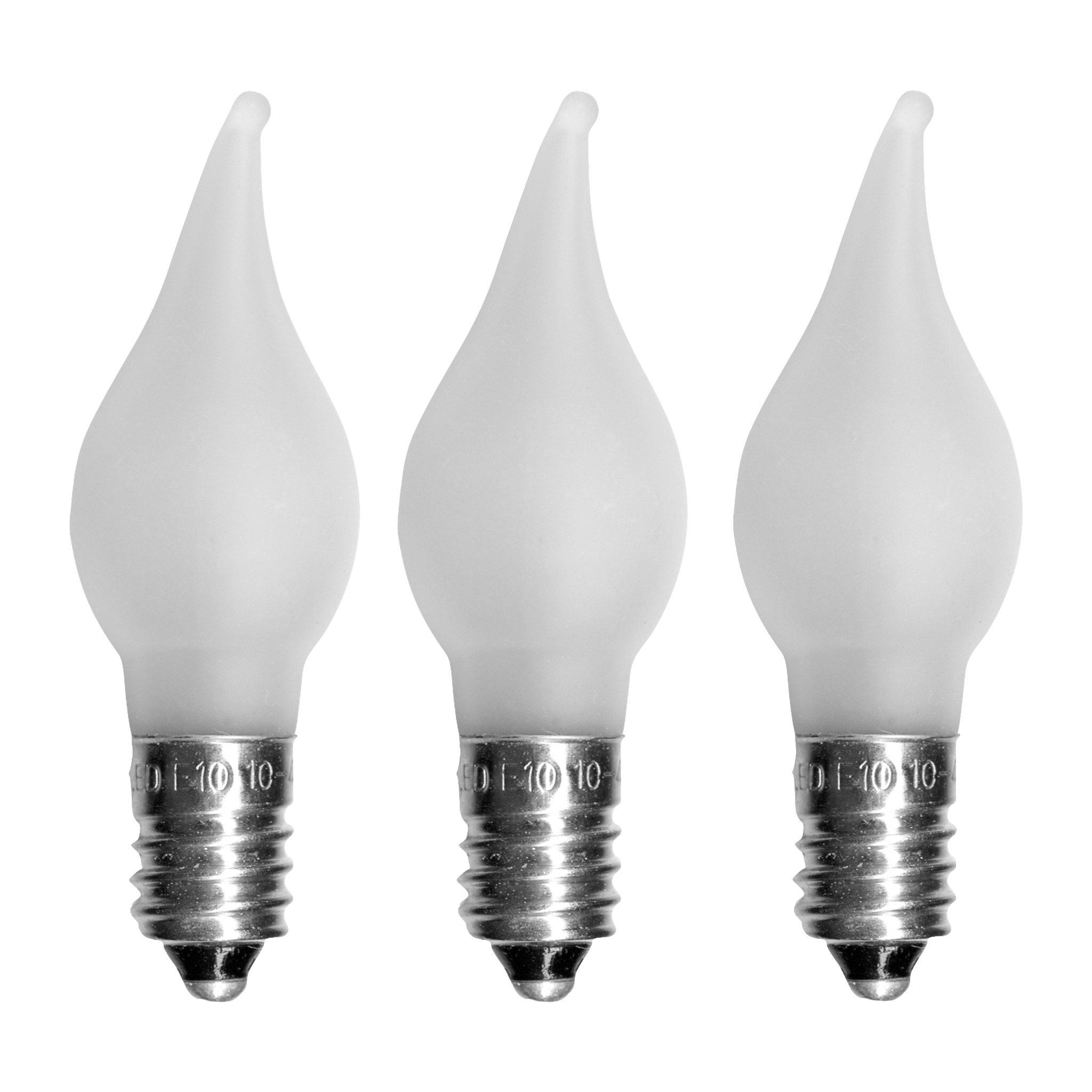 Reservlampor för adventsljusstake LED 3-pk E10 0,2 W 10-55 V