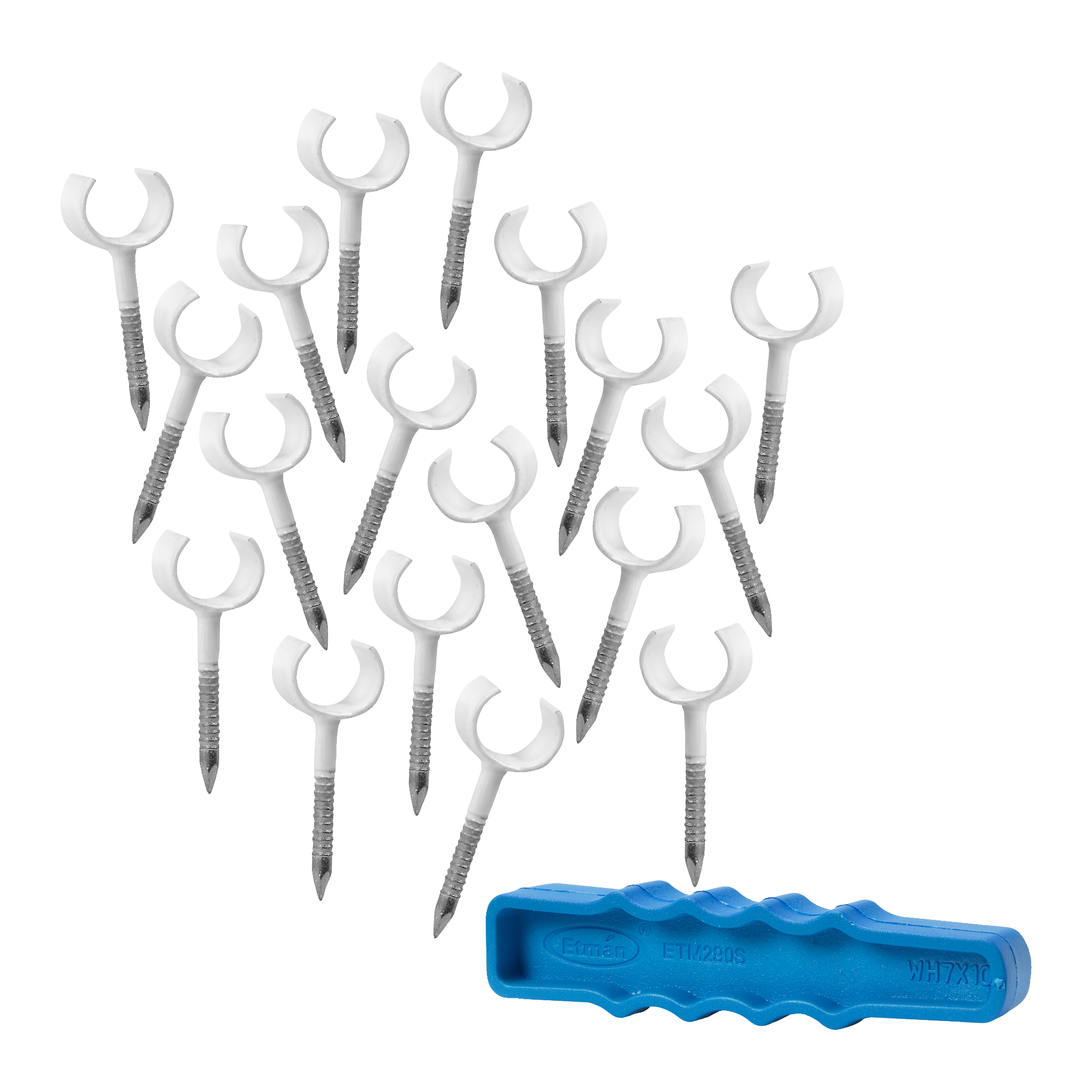 Stålklamrar 100-pk Ø8-12 mm