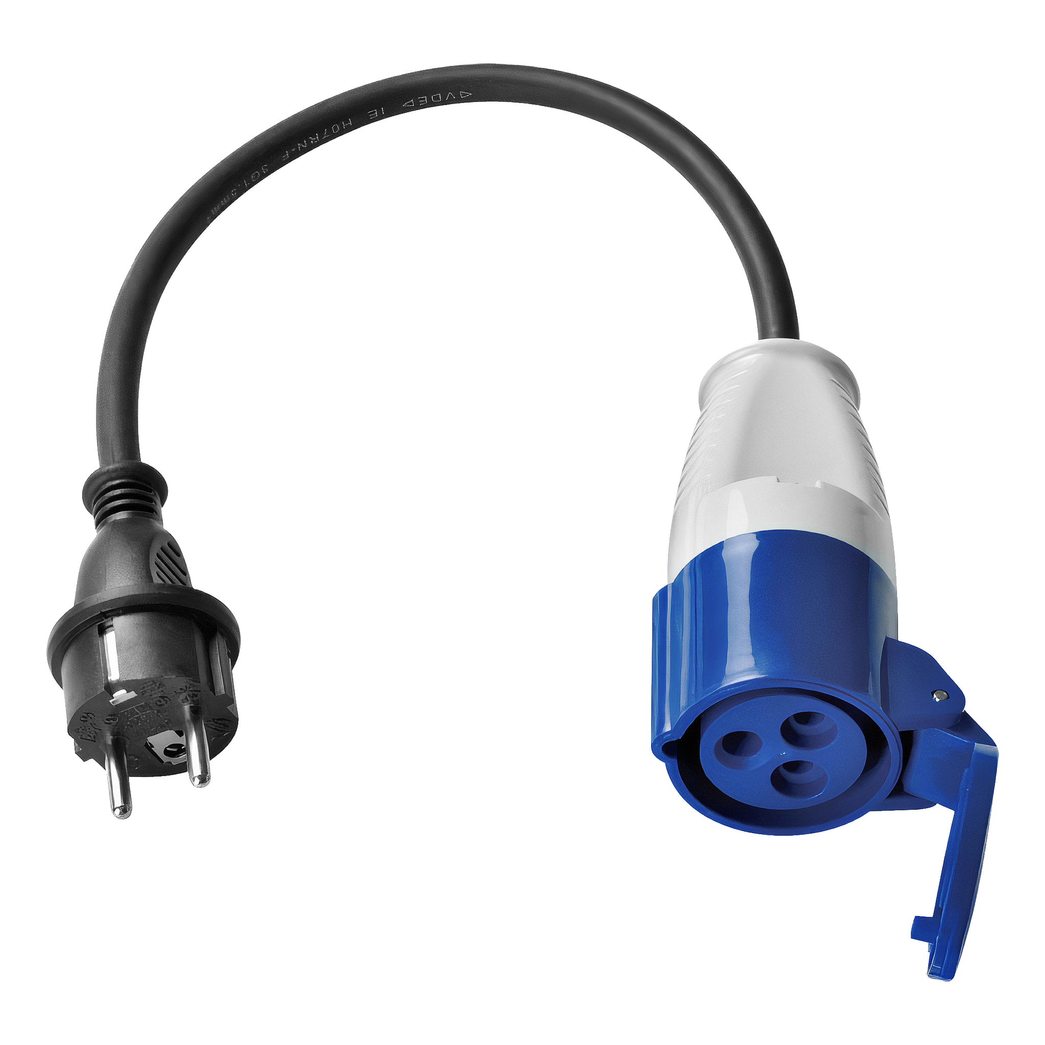Adapter CEE IP44 230 V Anslut (86)99,99903-poligt CEE-uttagSchuko-stickproppGodkänd för utomhusbruk