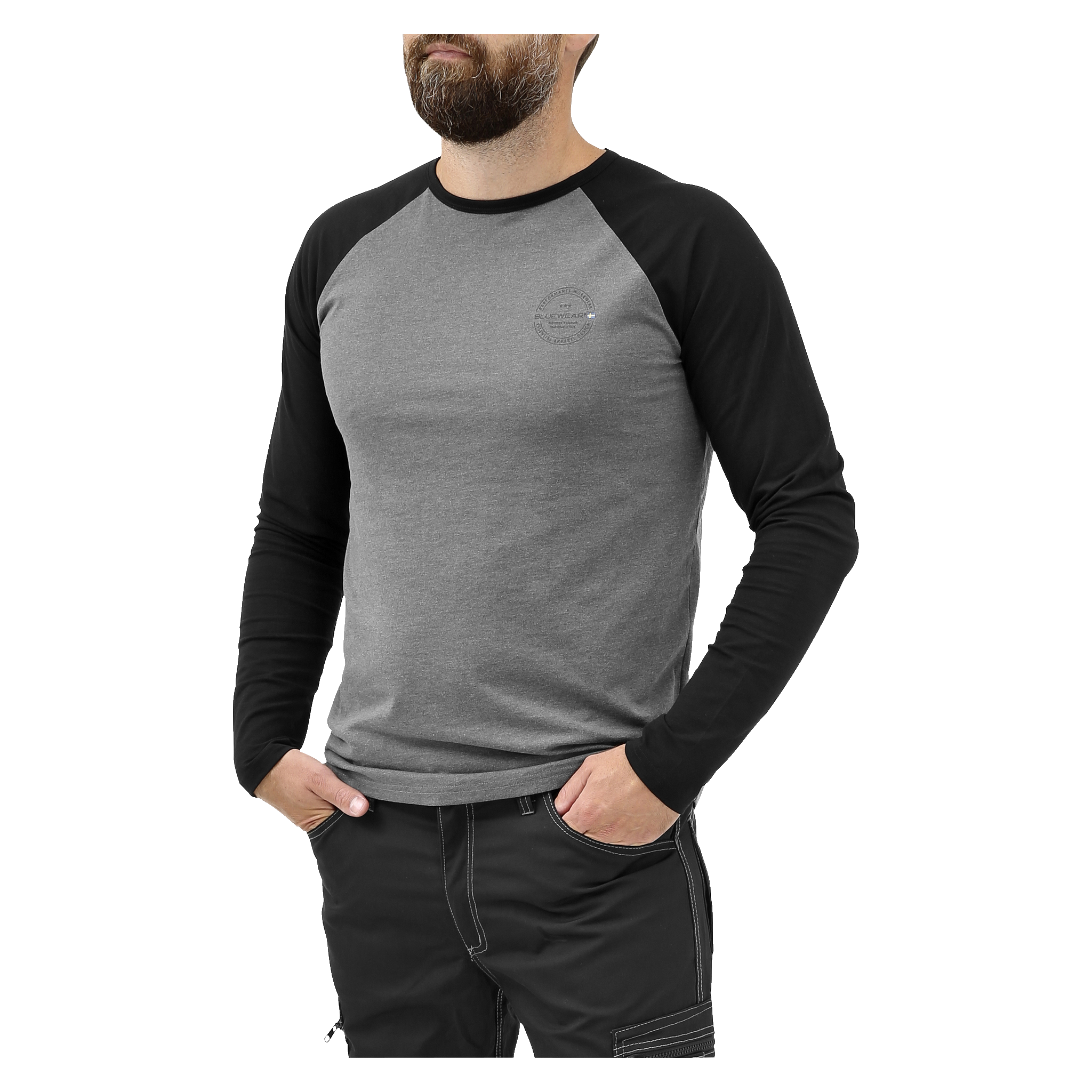 Långärmad t-shirt herr XL