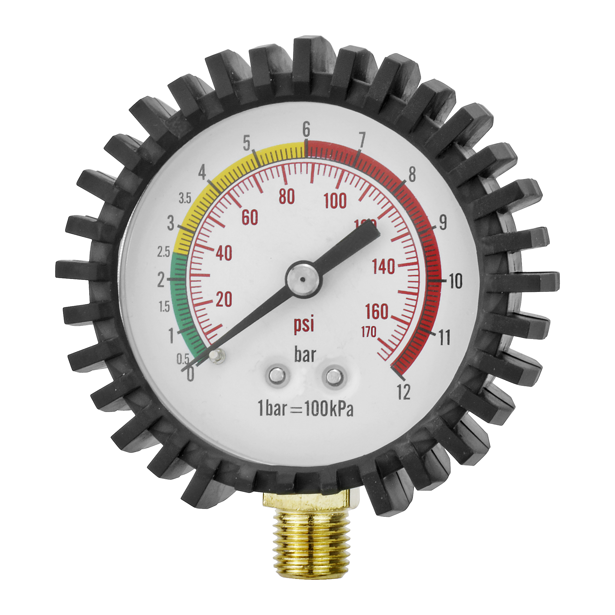 Manometer med utvändig gänga