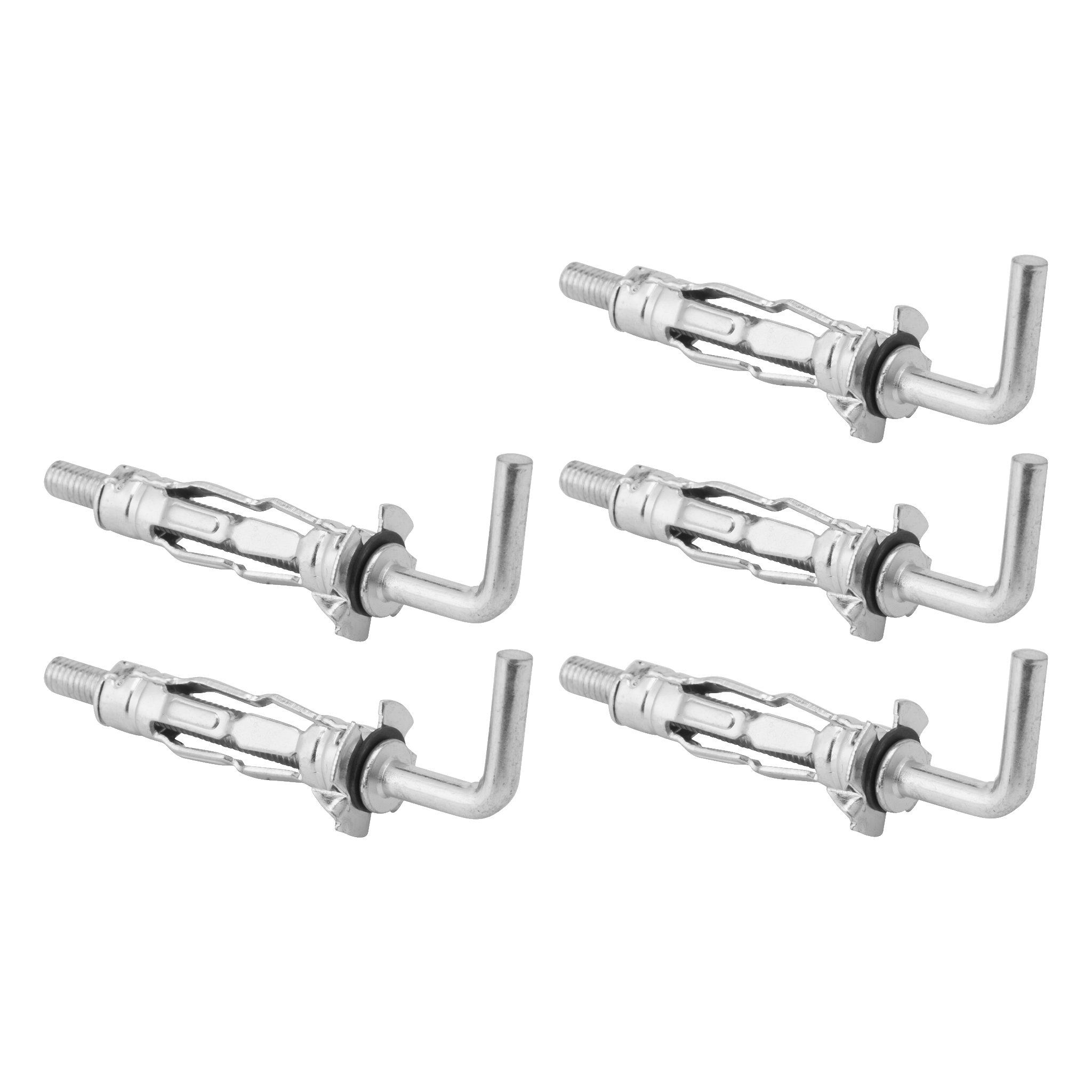 Metallexpander med L-krok 5-pk M4 33xØ8 mm