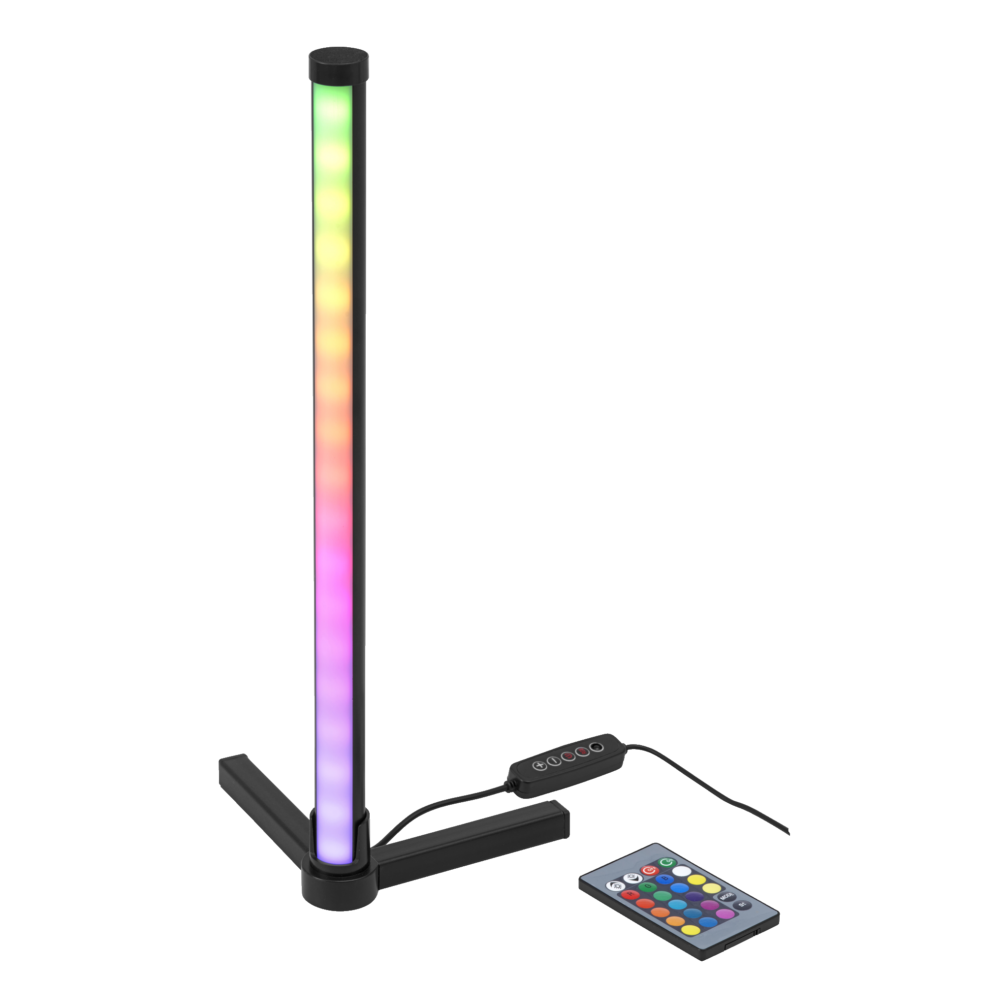 Hjørnelampe RGB med fjernkontroll 40 cm 4 W