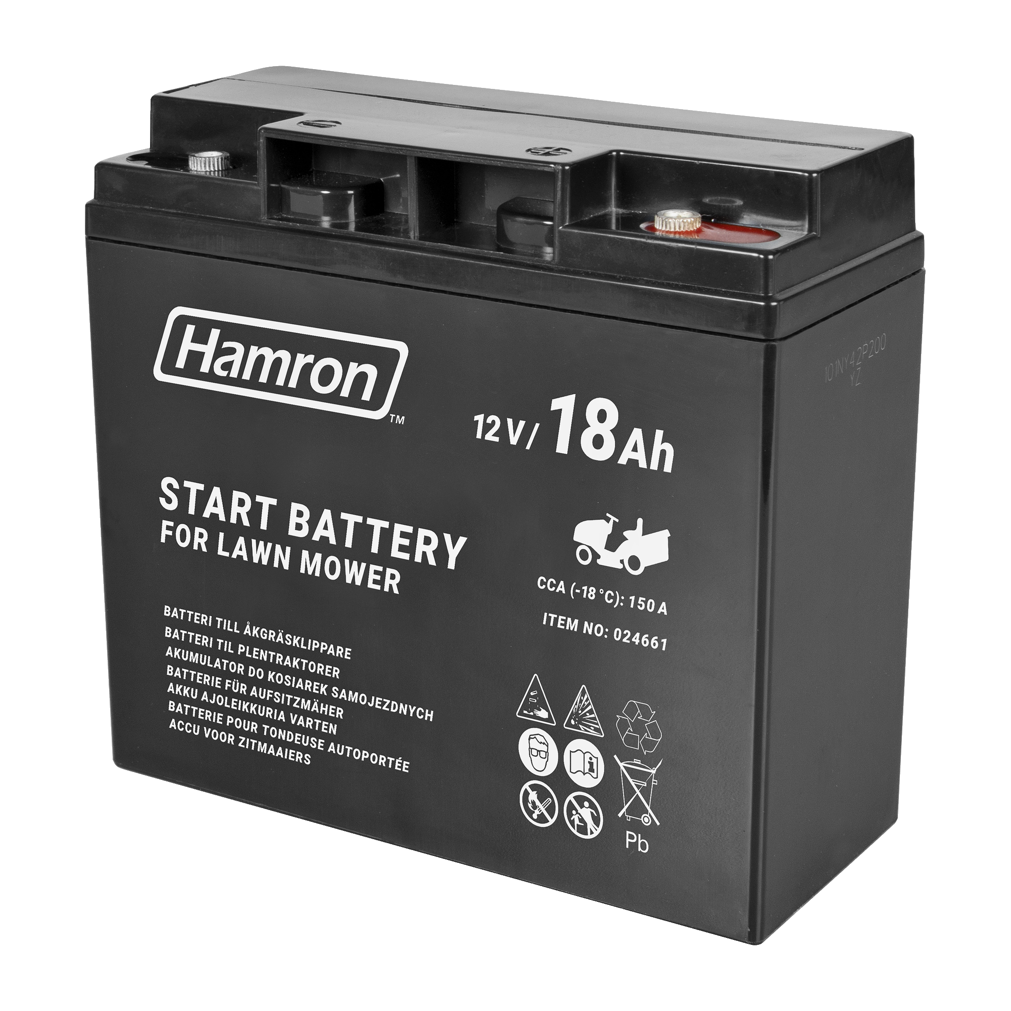 Batteri till åkgräsklippare 18 Ah