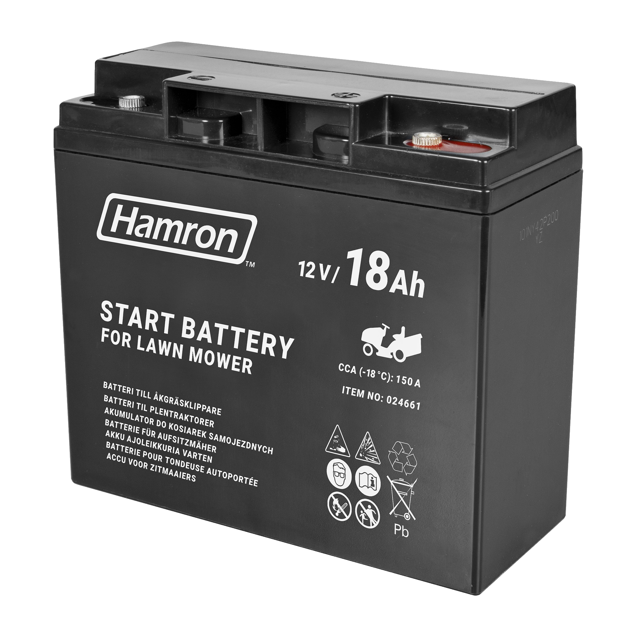 Batteri till åkgräsklippare 18 Ah