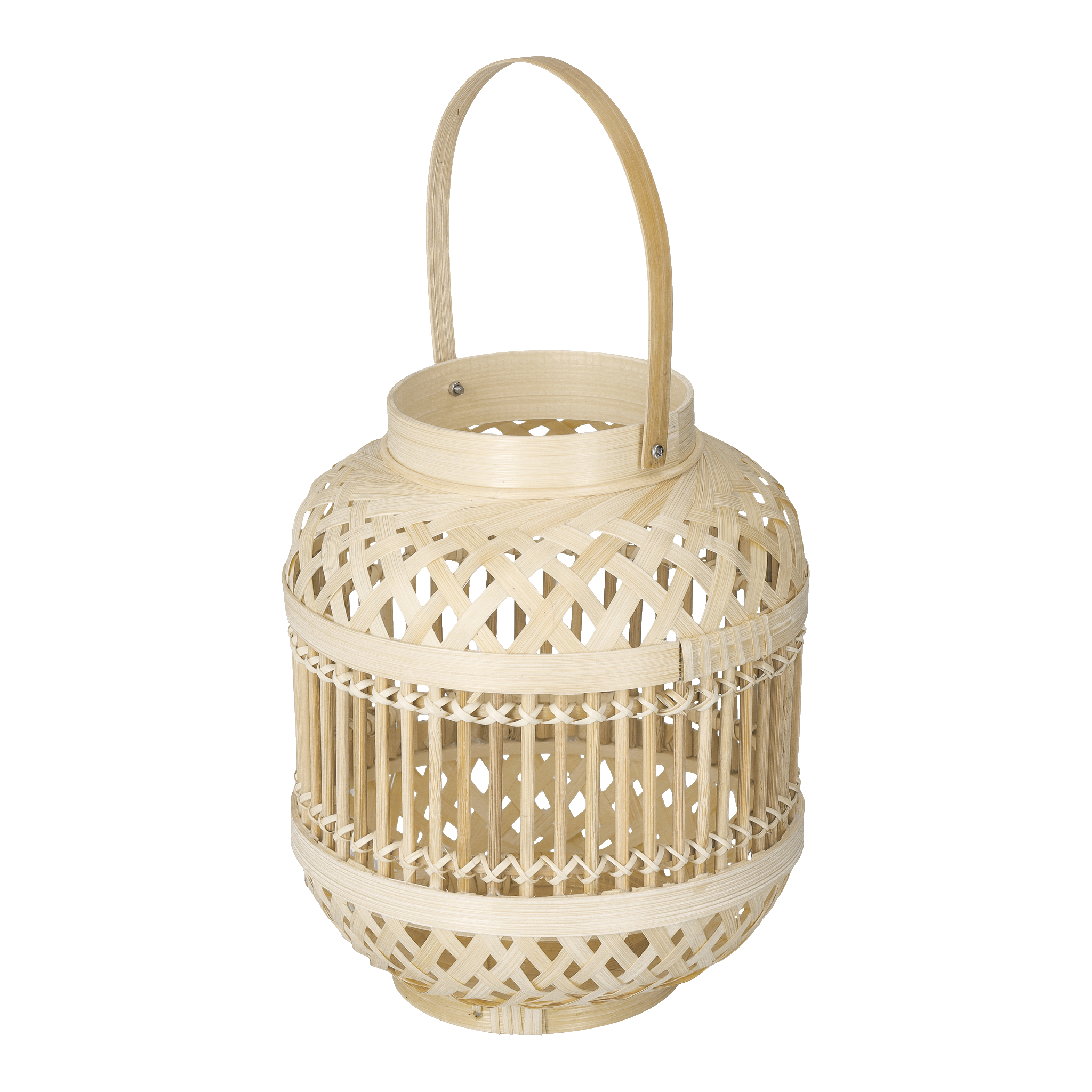 Lyslykt av bambus 25xØ20 cm