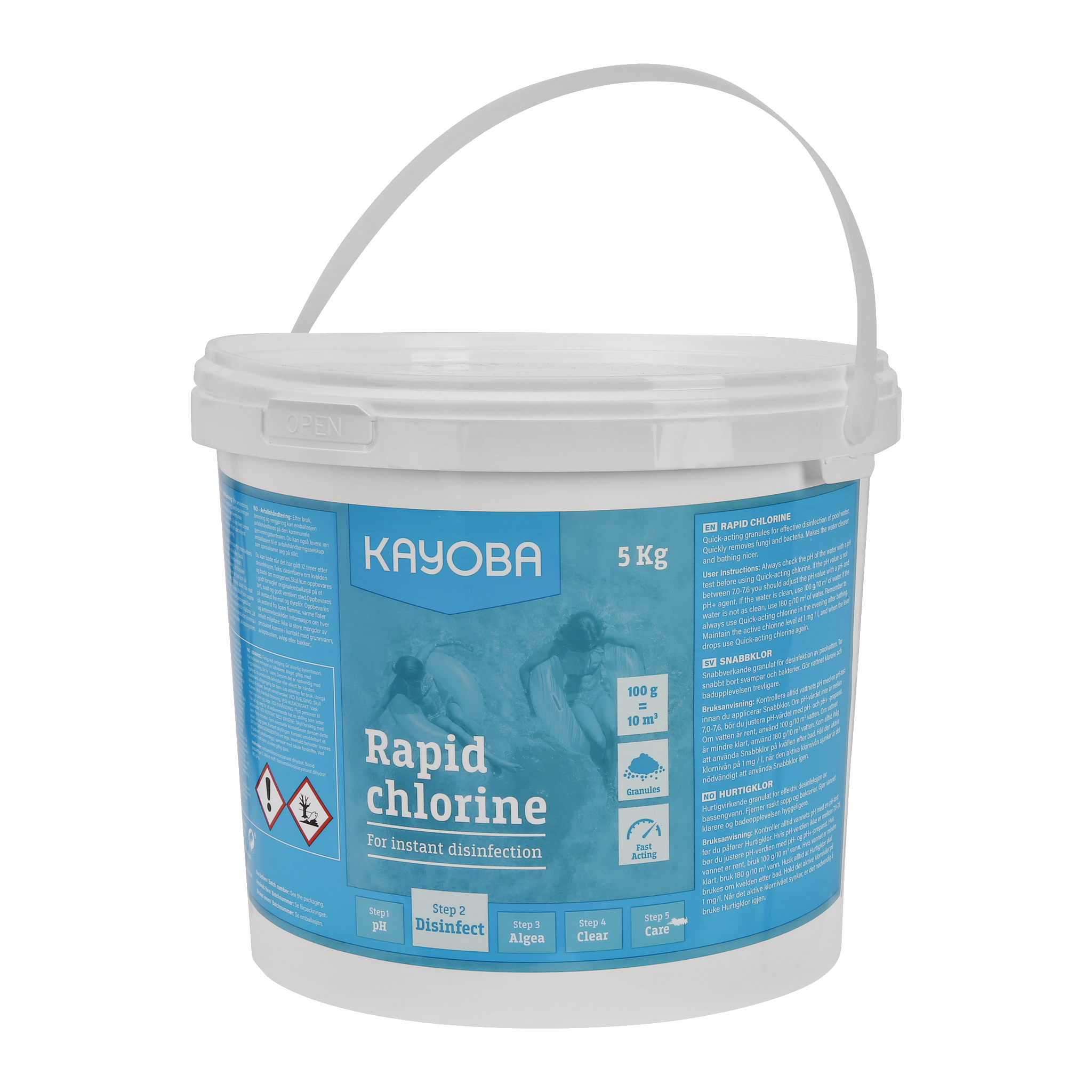 Hurtigklor til bassenget 5 kg