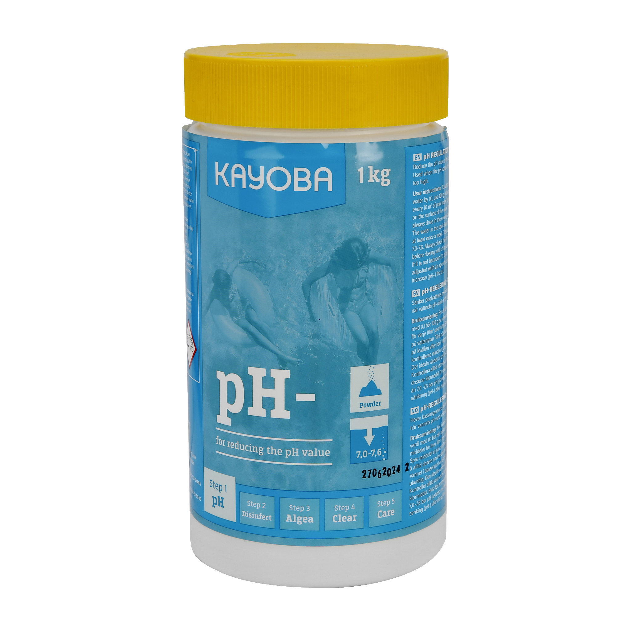 pH-regulering for basseng 1 kg
