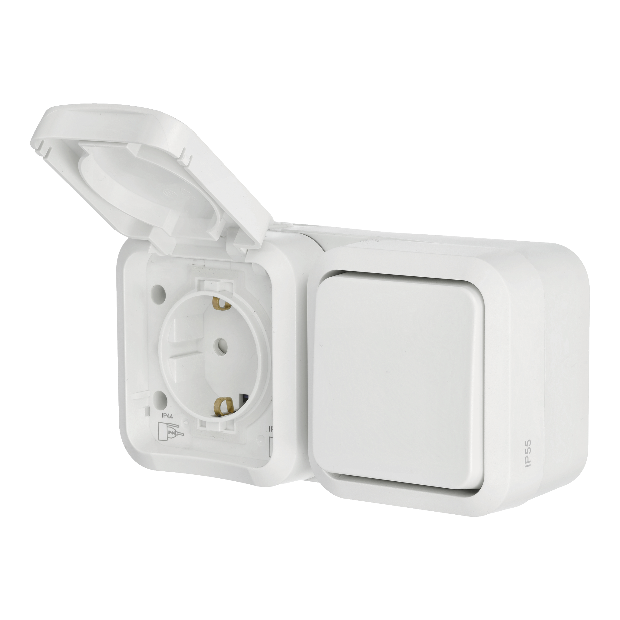 Strömbrytare/vägguttag IP55