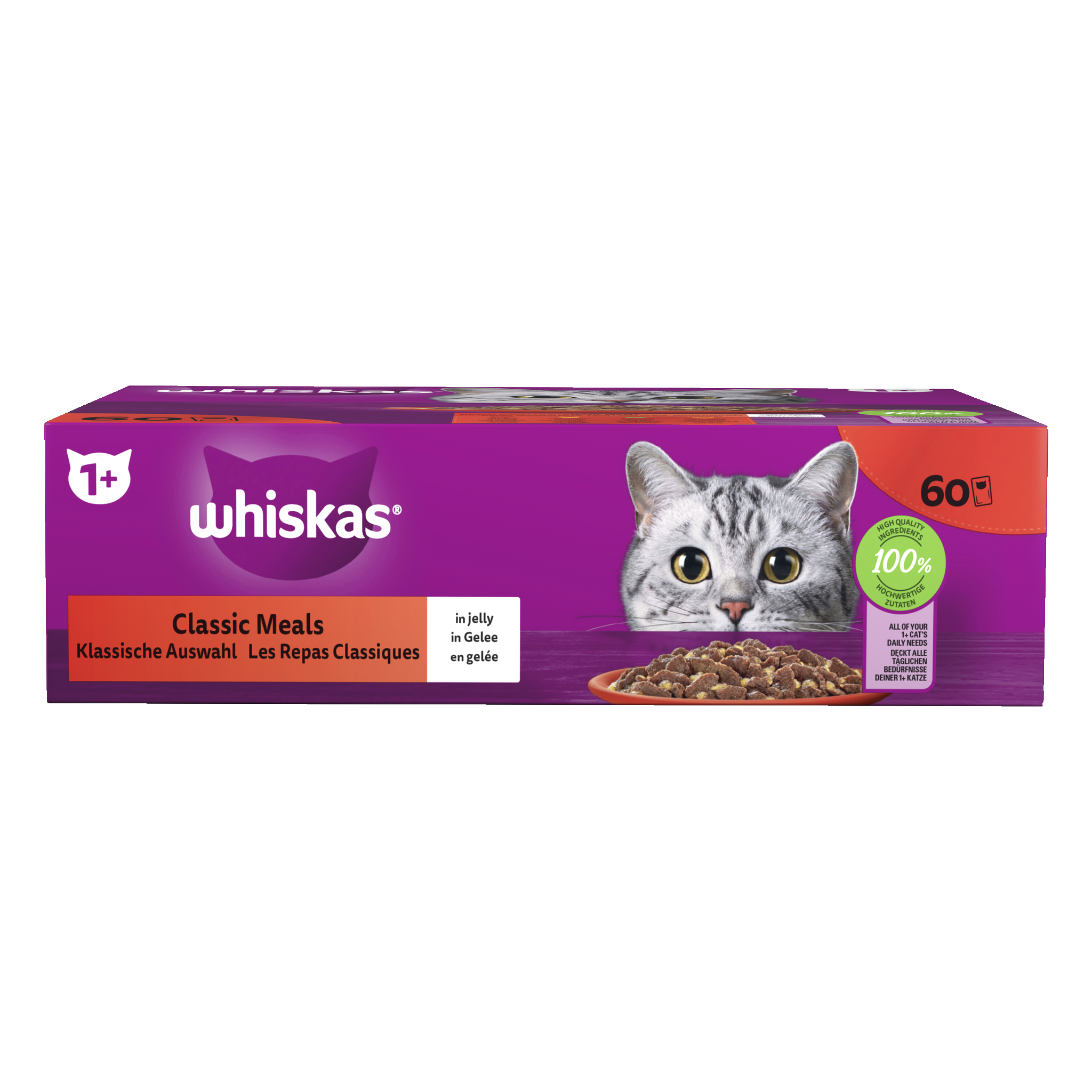 Whiskas våtfor 60-pk 60x85 g