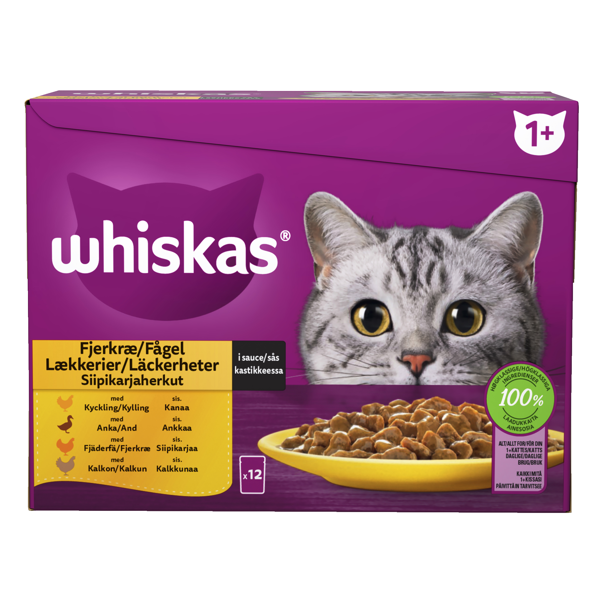 Kattefôr 12-pk 12x85 g