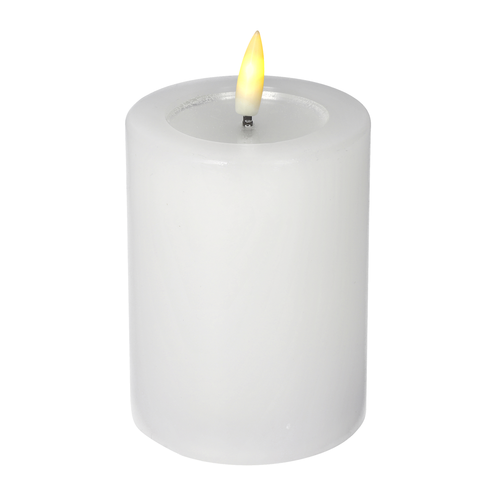 Blockljus med flammande låga LED 10 cm